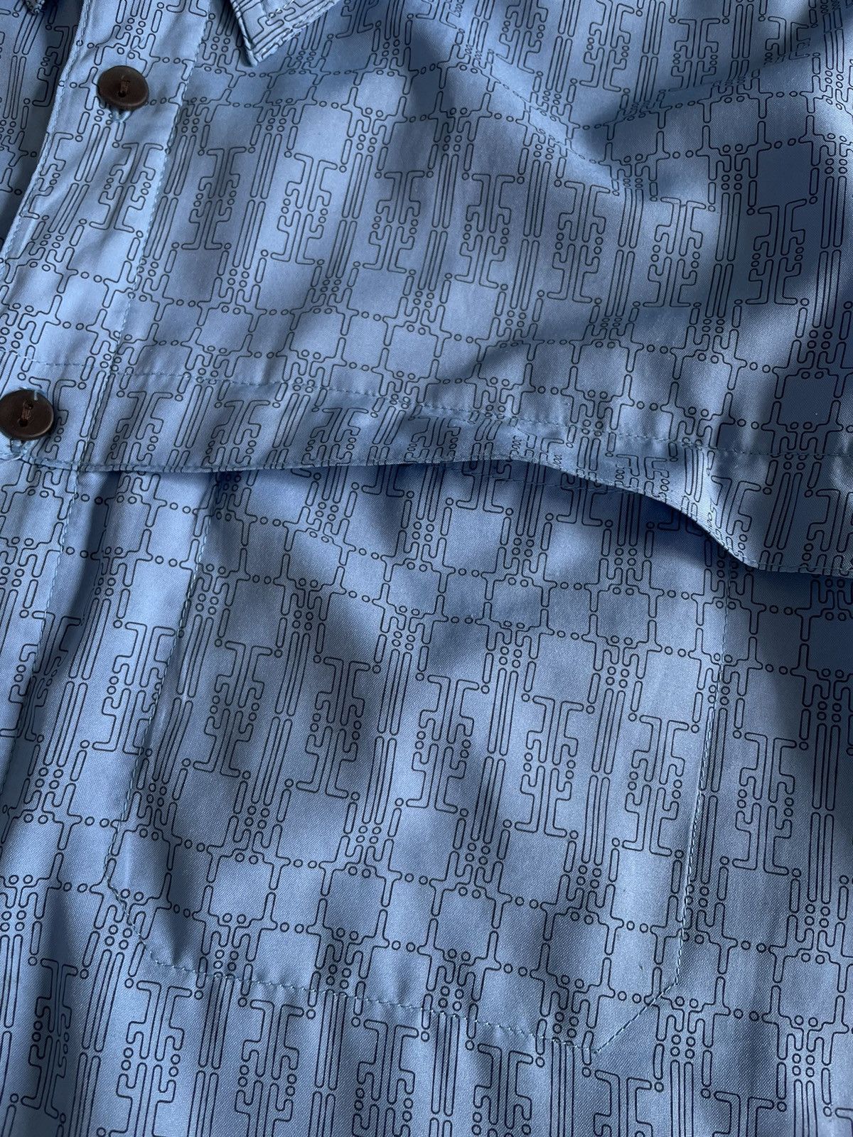 Nike × Vintage Nike 90’s Vintage Shirts Button Up Golf Monogram RARE Size US XXL / EU 58 / 5 - 7 Thumbnail