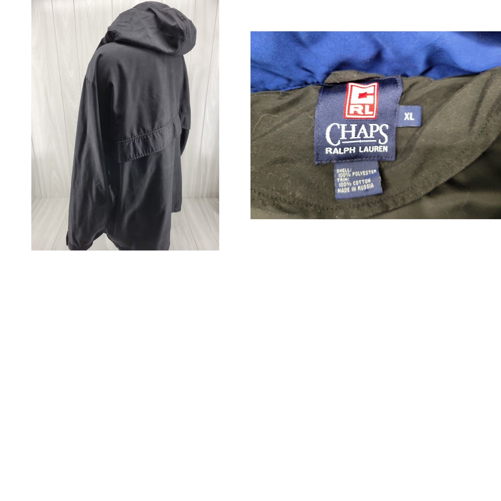 Ralph Lauren VINTAGE Chaps Ralph Lauren Mens Black 1/4 Zip Pullover Windbreaker Jacket XL Size US XL / EU 56 / 4 - 8 Thumbnail