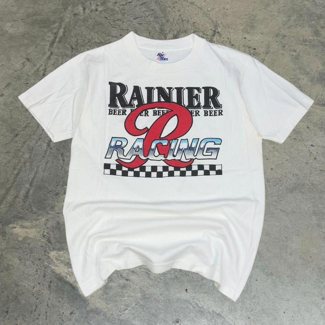 Vintage Vintage 90s Rainer Beer Racing T-Shirt Size US M / EU 48-50 / 2 - 1 Thumbnail