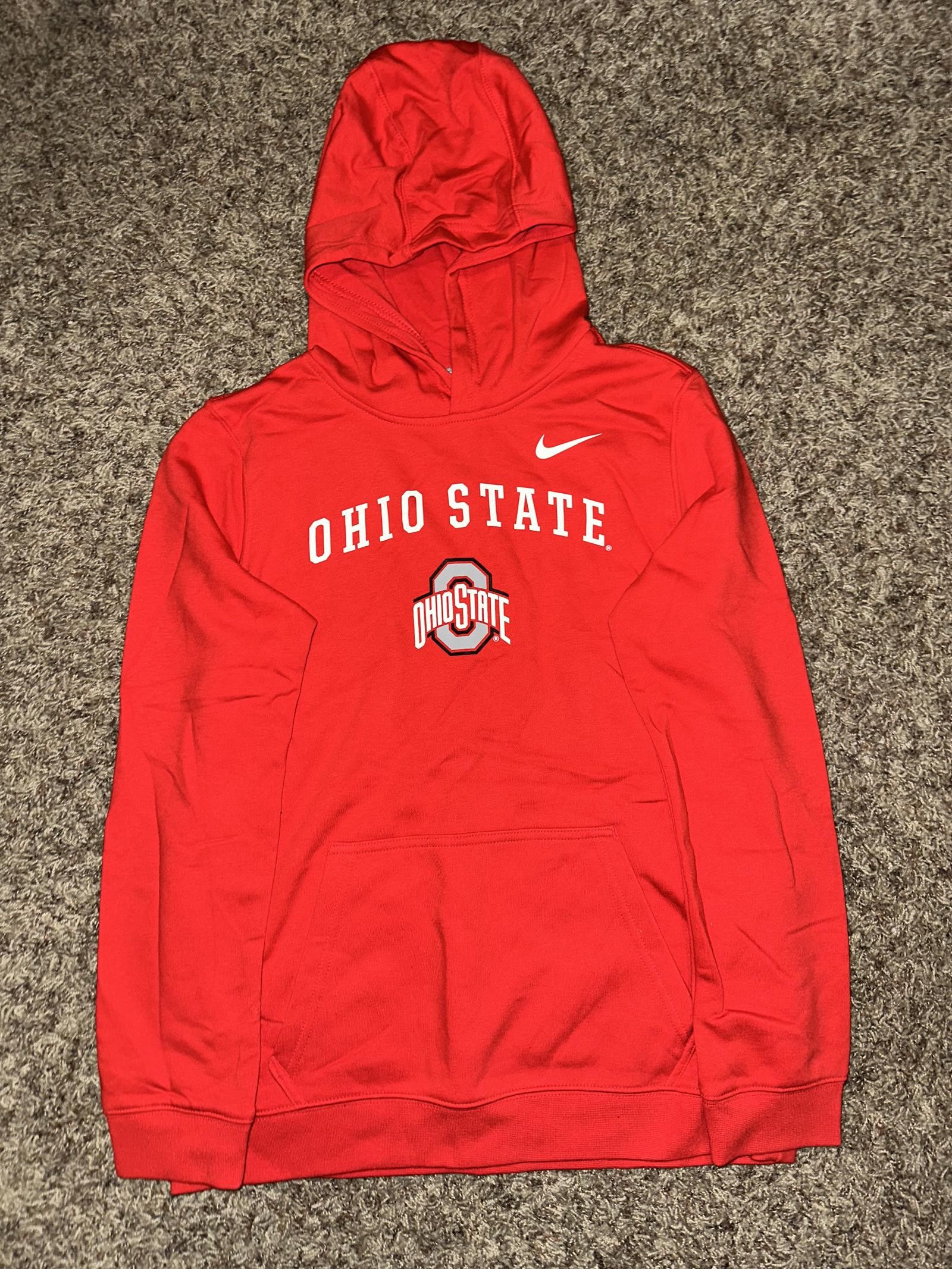 Nike Nike Big Kids (Boy's) Scarlet Ohio State Buckeyes Club Fleece Pullover Hoodie Size US XL / EU 56 / 4 - 1 Thumbnail