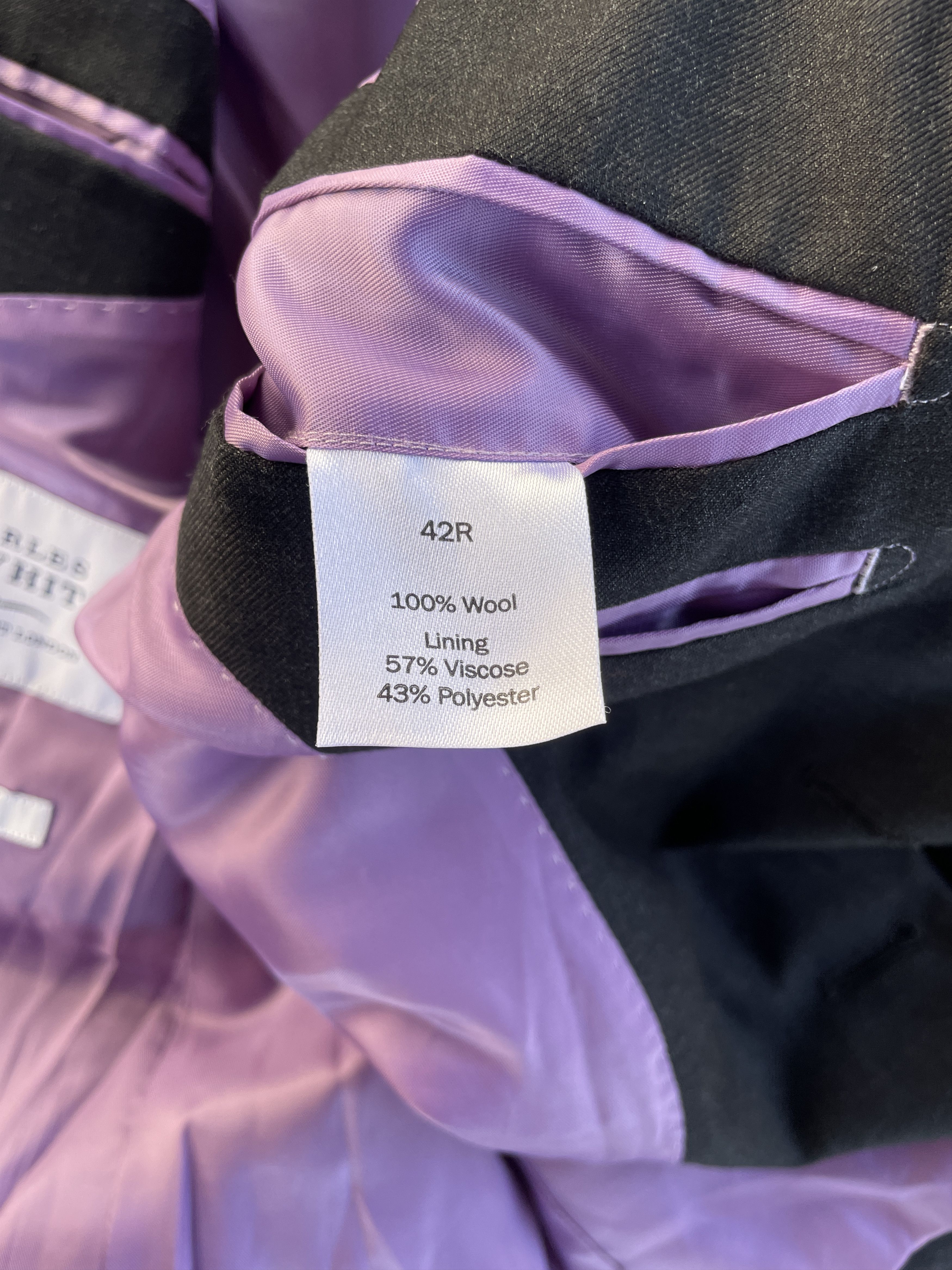 Charles Tyrwhitt Charles Tyrwhitt Solid Charcoal Gray Wool Suit Size 42R - 13 Thumbnail
