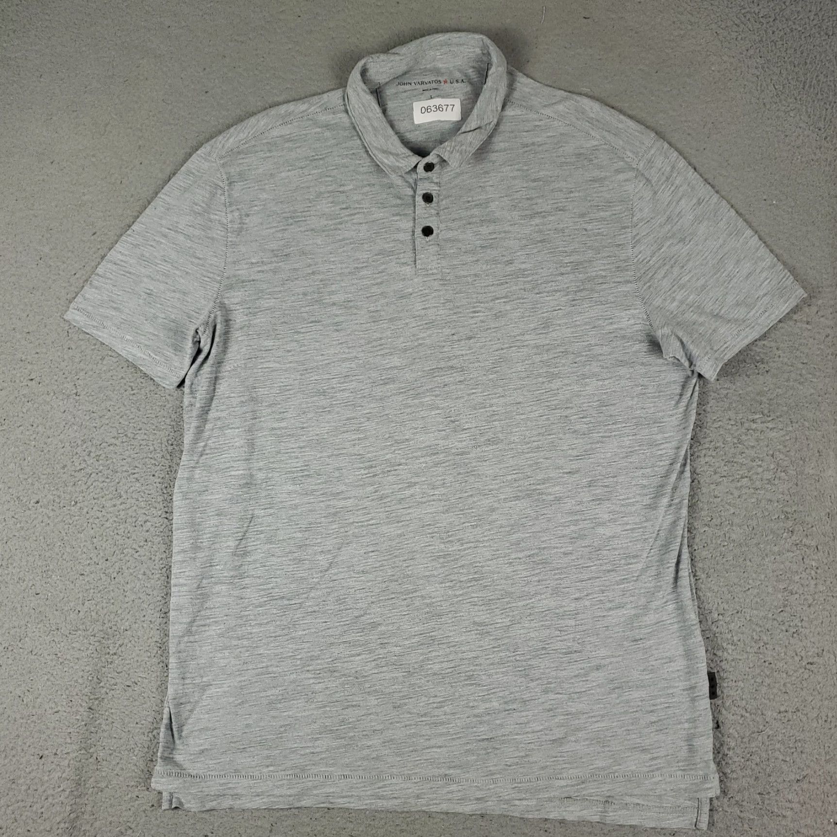 John Varvatos John Varvatos Polo Shirt Mens Large Gray Short Sleeve Casual Activewear Size US L / EU 52-54 / 3 - 2 Thumbnail