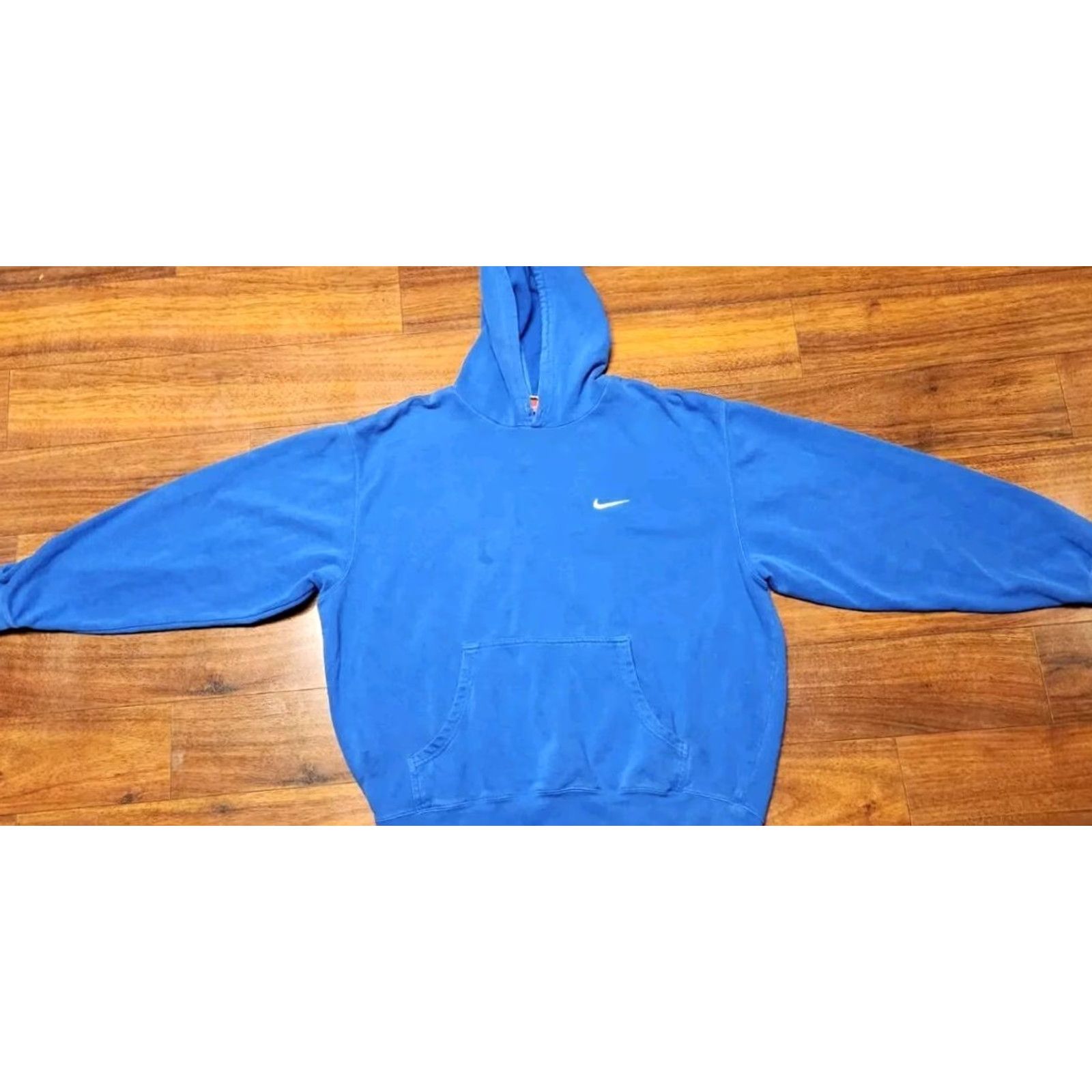 Nike TEAM NIKE Hoodie Sweatshirt Men L Large Blue Vintage Retro Pullover Hooded Sweatshirt 90s Sports Athleisure Designer College Outdoor Navy Blue Mens Size US L / EU 52-54 / 3 - 7 Thumbnail