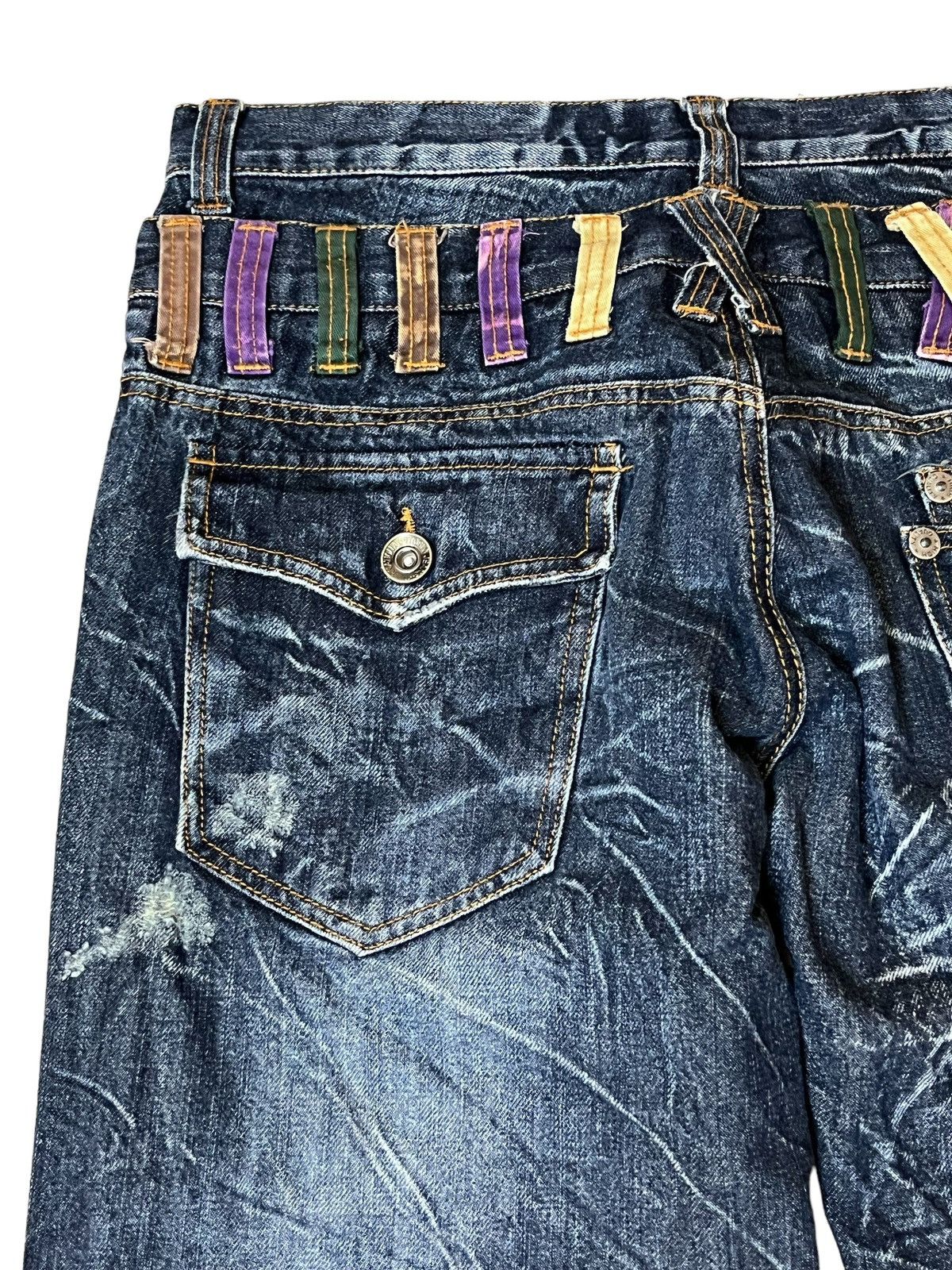 Japanese Brand SICK🔥JAPANESE BRAND "NYLAUS JEANS" DOUBLE WAIST JEANS Size US 34 / EU 50 - 9 Thumbnail
