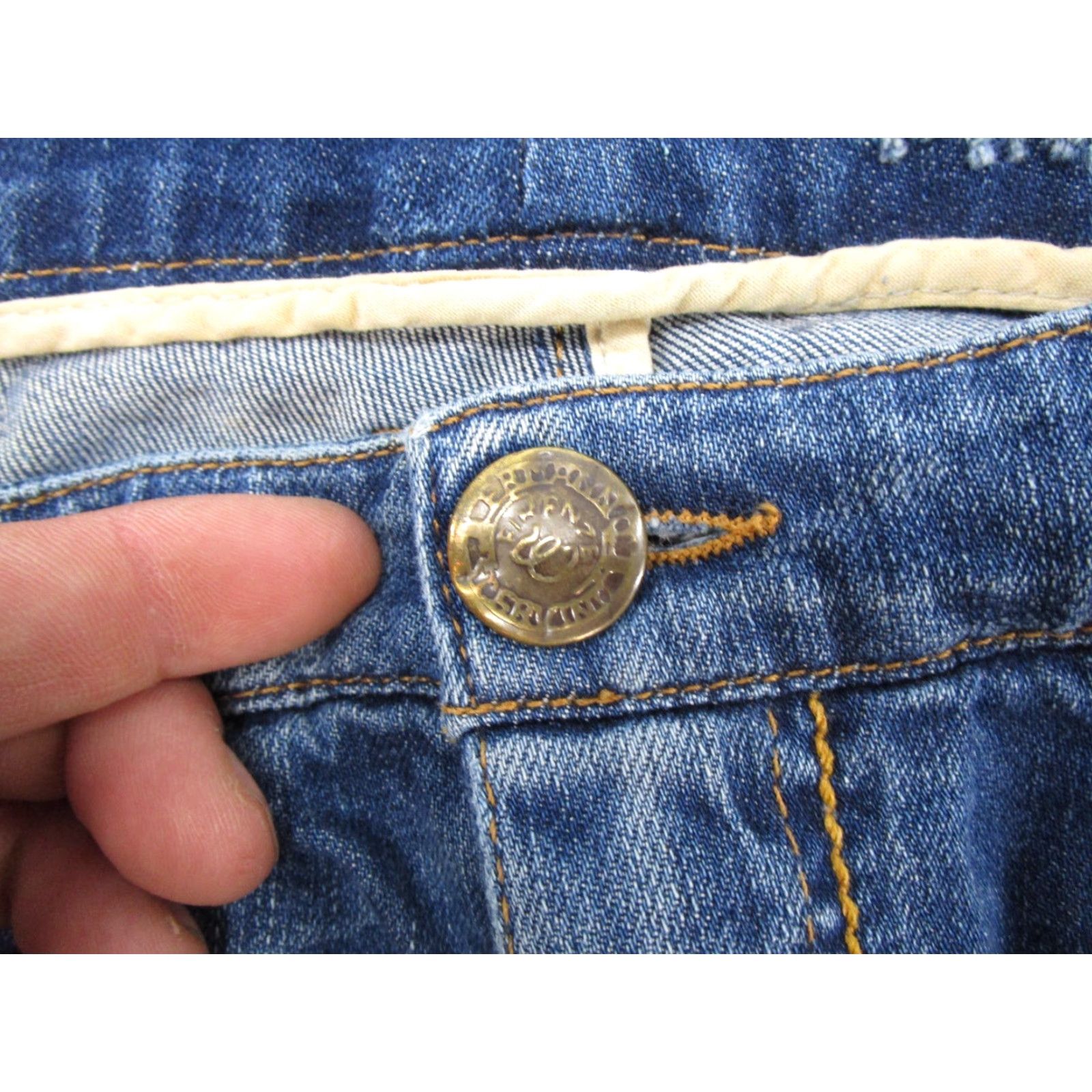 Ermanno Scervino Ermanno Scervino Jeans Denim Blue Stretch 5-Pocket Design Straight Womens SZ 44 Regular 30x32 Italy Made Size 30" / US 8 / IT 44 - 2 Thumbnail