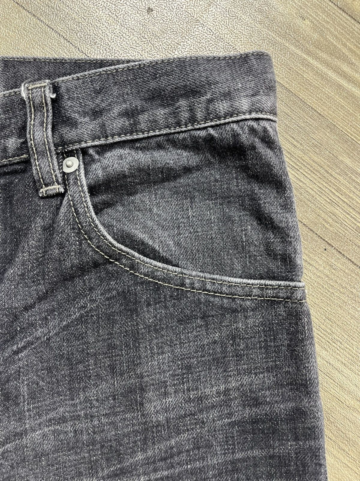 Yohji Yamamoto 🇯🇵Vintage Ined Homme by Yohji Yamamoto Straight Jeans Size US 29 - 5 Thumbnail