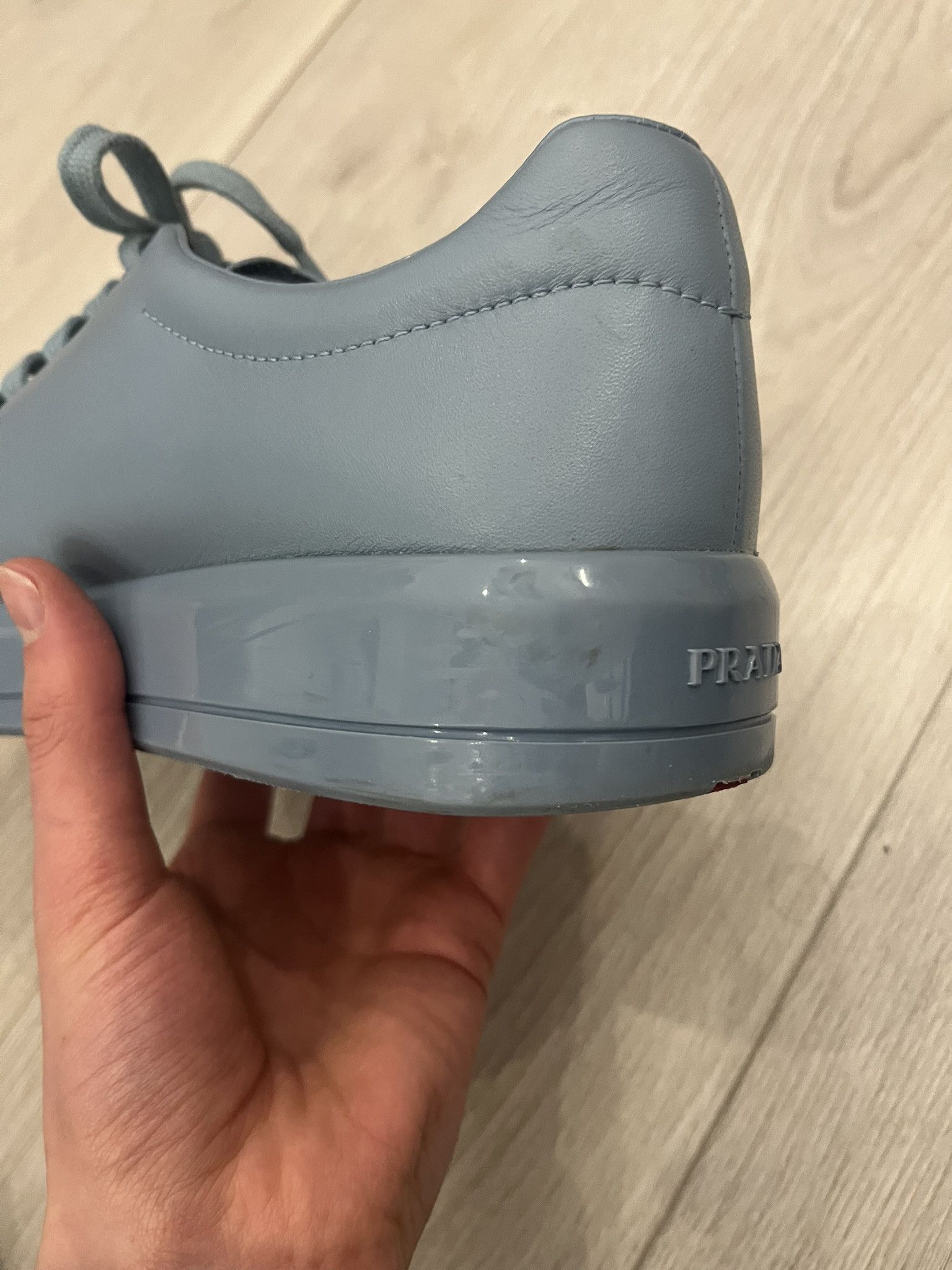 Prada Prada Donna Sneakers Blue Size US 7 / EU 40 - 11 Thumbnail