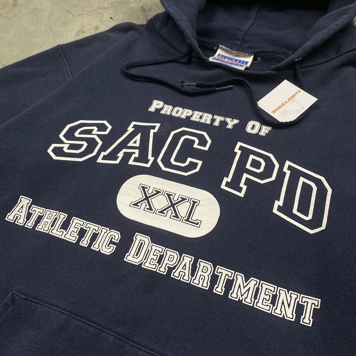 Vintage y2k Sacramento Police Dept Heavyweight Pullover Hoodie Size US M / EU 48-50 / 2 - 2 Thumbnail
