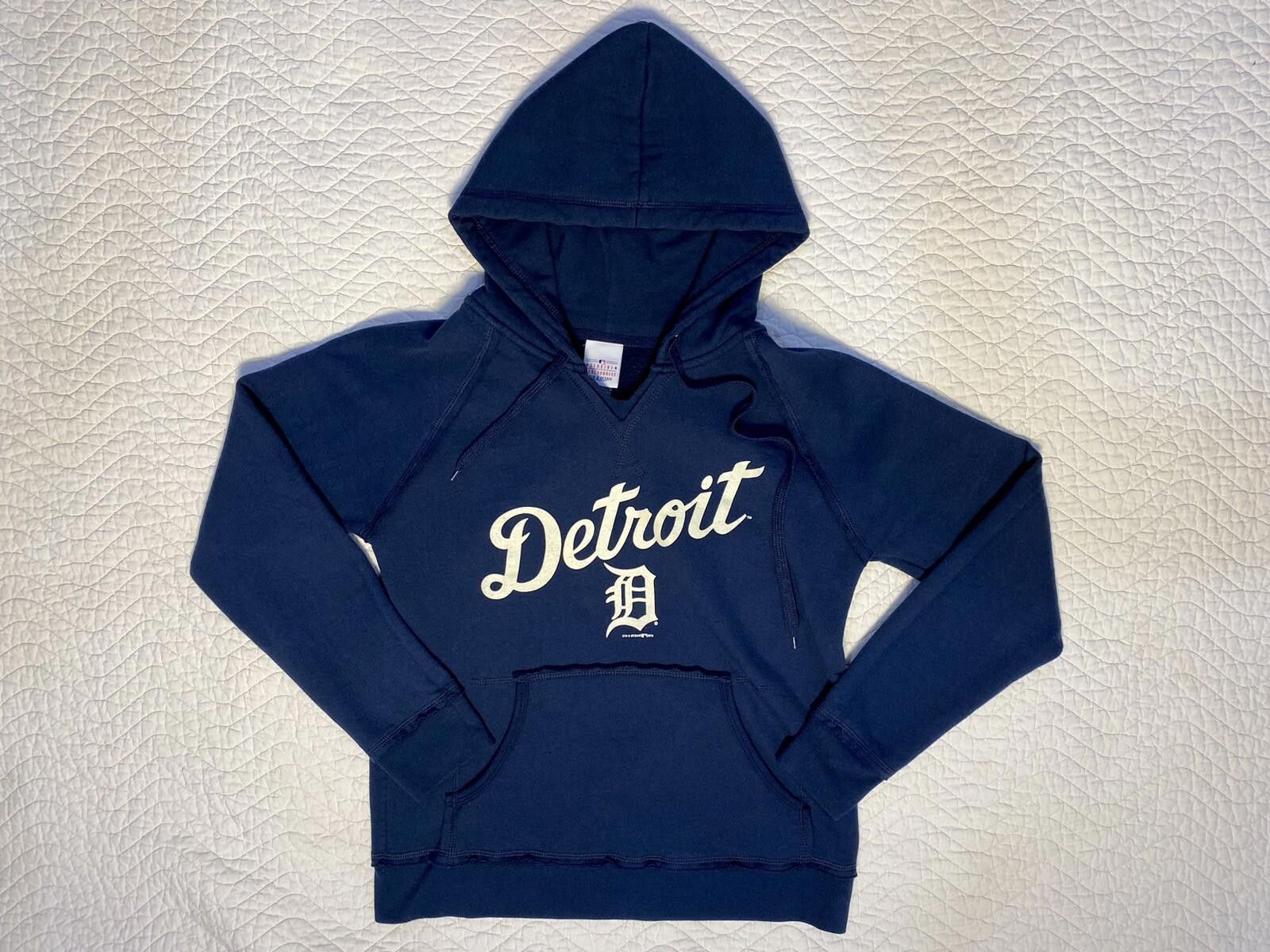 Designer 5th & Ocean MLB Detroit Tigers Hooded Sweatshirt Size Small Size ONE SIZE - 1 Thumbnail