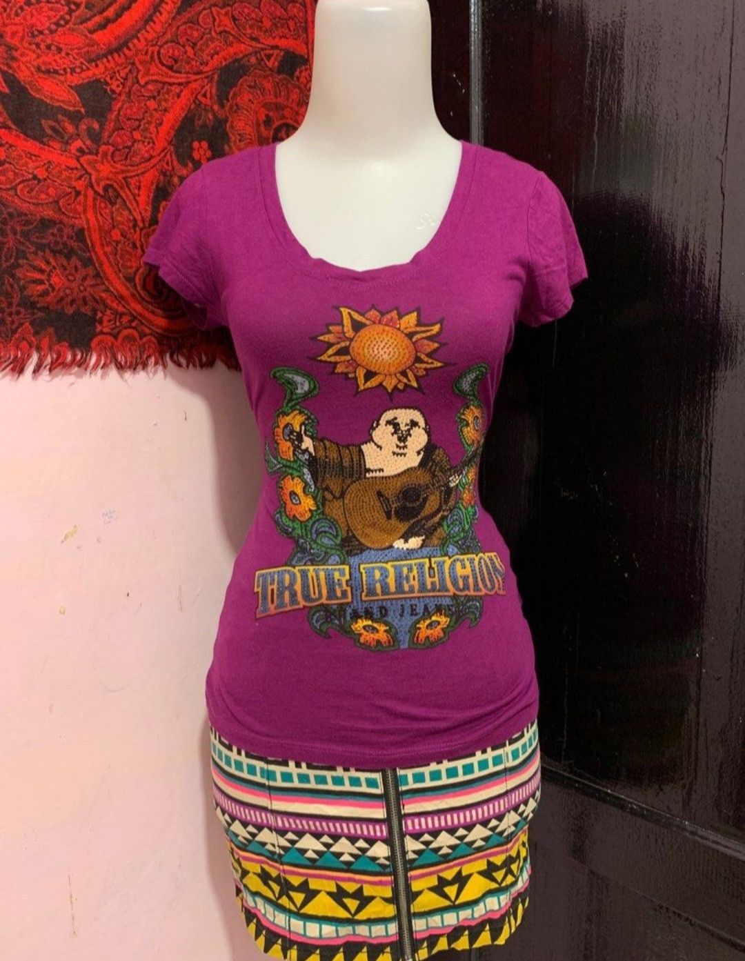 True Religion Y2K True Religion Beads T-Shirt Size XS / US 0-2 / IT 36-38 - 2 Thumbnail