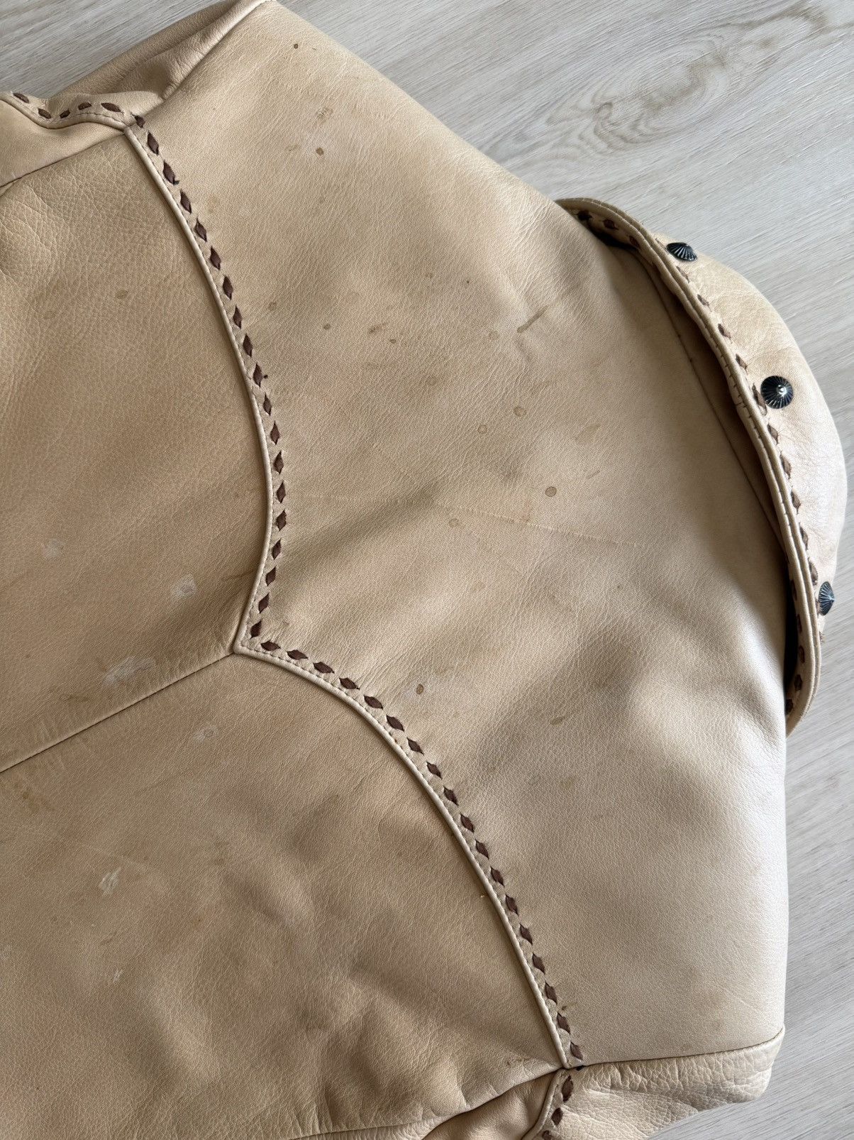 Vintage Vintage Alamo Leather Wear Western Coat Sz S USA *Flaws Size S / US 4 / IT 40 - 14 Thumbnail