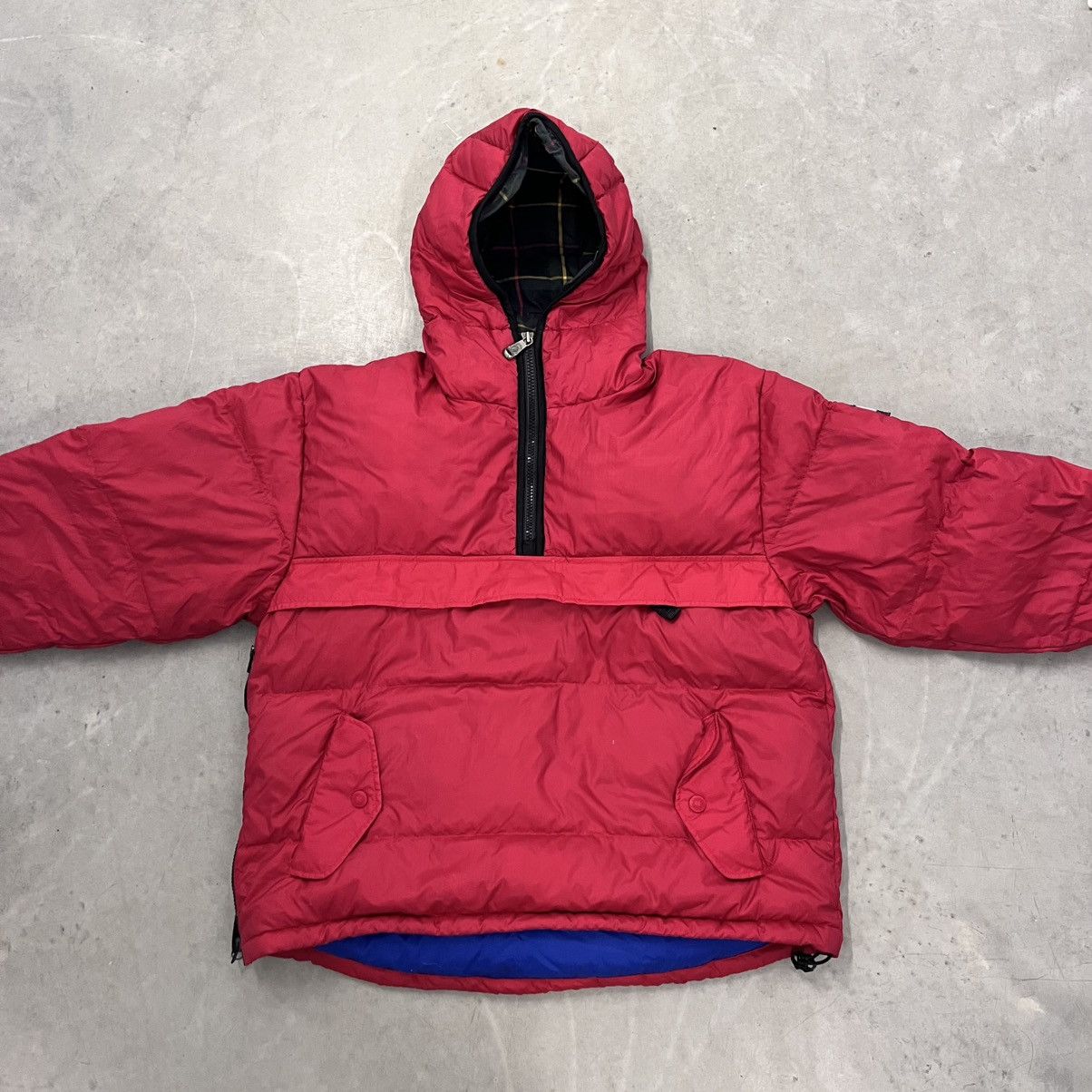 Tommy Hilfiger × Vintage Red Tommy Hilfiger Puffer Hoodie Zip Up Rare hoodie style L Size US L / EU 52-54 / 3 - 4 Thumbnail