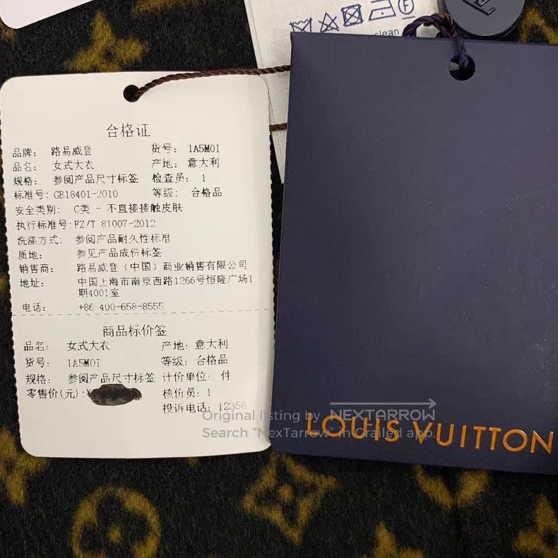 Louis Vuitton Louis Vuitton Wool lapel cloak coat in black with full pri Size XS / US 0-2 / IT 36-38 - 8 Thumbnail