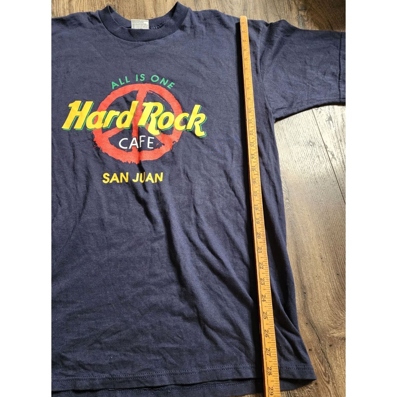 Hard Rock Cafe VINTAGE Hard Rock Cafe T-Shirt Mens XL Crew Neck Short Sleeve Blue Cotton 1990s Logo Graphic Print 90s Size US XL / EU 56 / 4 - 4 Thumbnail