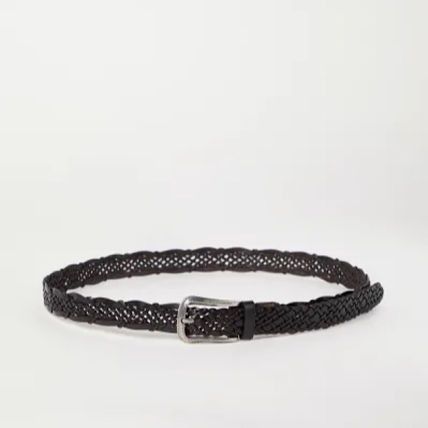Brunello Cucinelli o1la1rc1a0425 Size: OS/Leather Belt in Black Size ONE SIZE - 1 Thumbnail