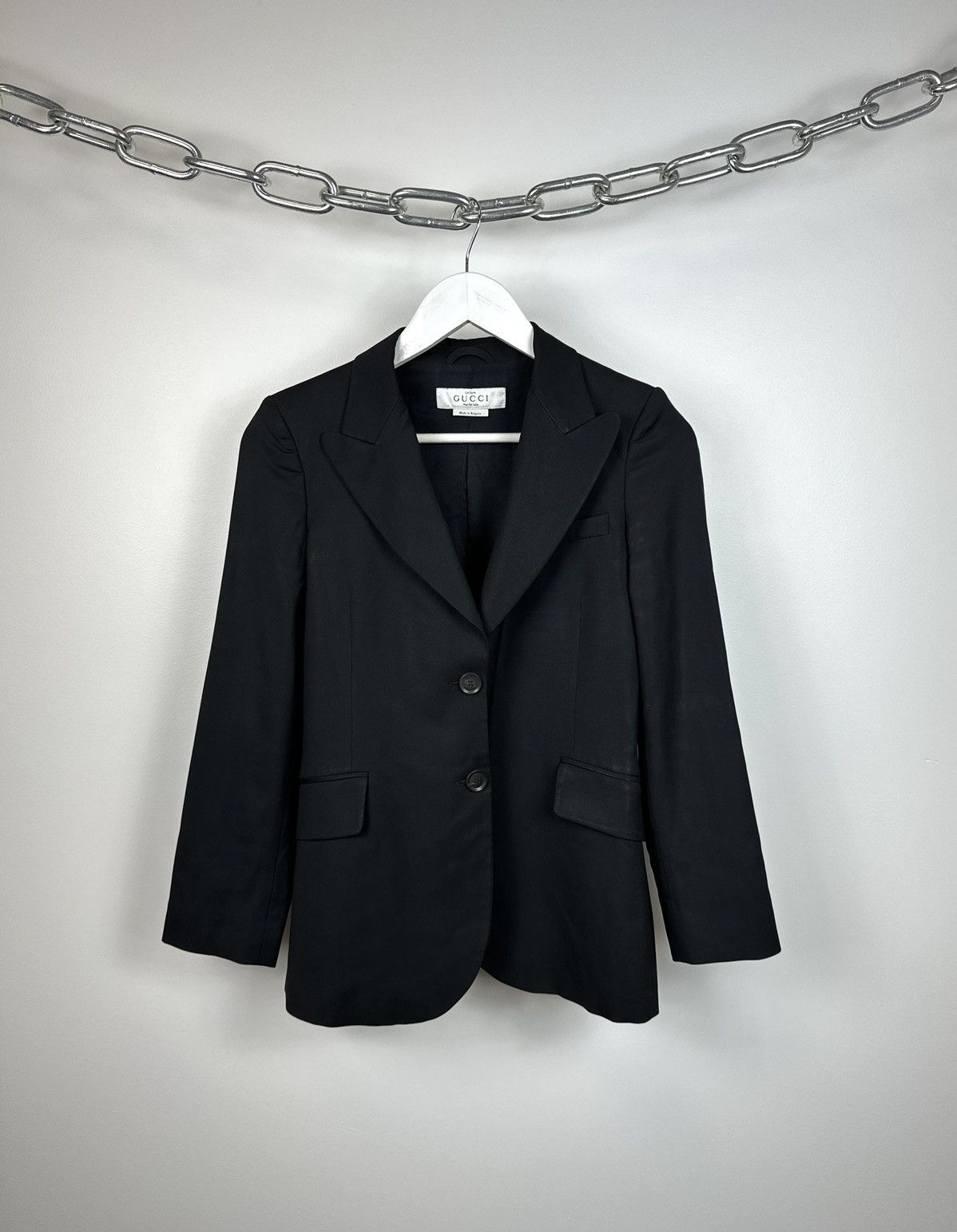 Gucci Vintage Gucci Luxury Designer Formal Wool Blazer Jacket Size S / US 4 / IT 40 - 1 Thumbnail