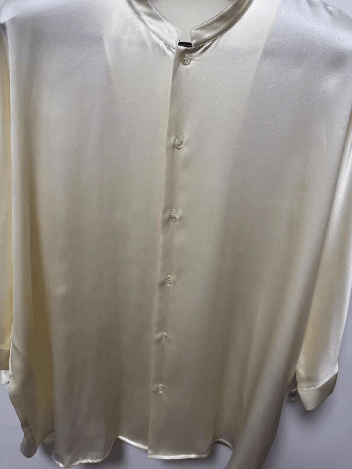 Saint Laurent Paris Sz 41 Saint Laurent Paris 23SS Silk Shirt-2508 Size US L / EU 52-54 / 3 - 3 Thumbnail