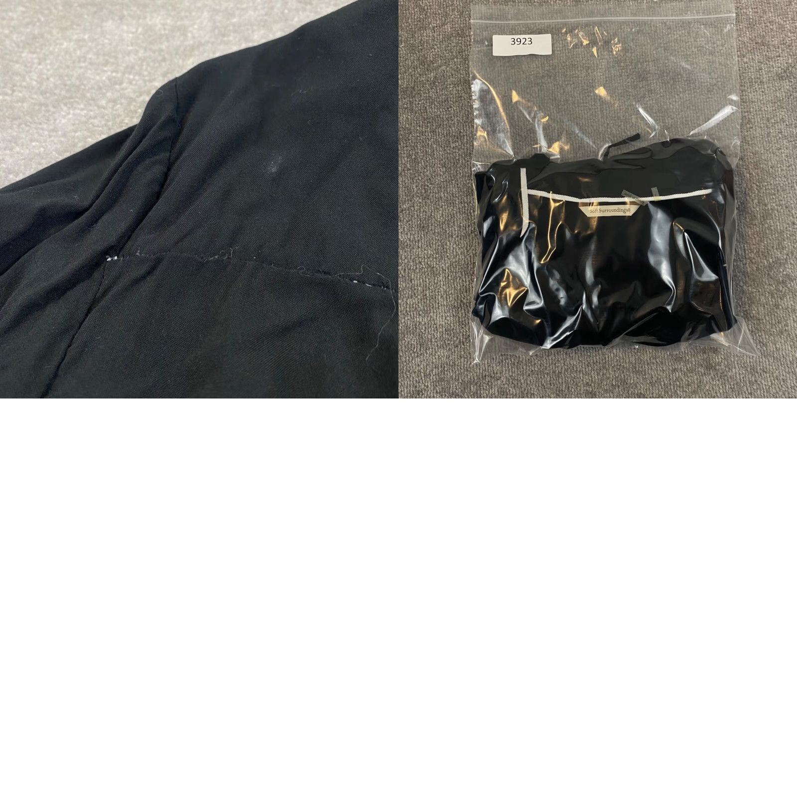 Soft Surroundings Soft Surroundings Pagoda Top Womens Large Black Tunic Wrap Shirt Roll Tab 3/4 Size L / US 10 / IT 46 - 9 Thumbnail