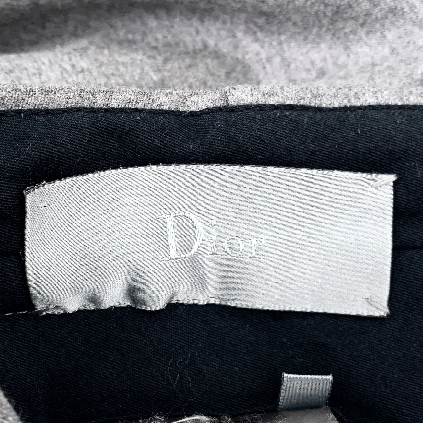 Dior Dior Grey Wool Tailored Trousers (Size S) Size 32" / US 10 / IT 46 - 3 Thumbnail