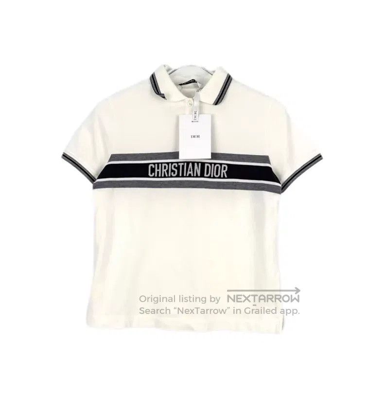 Dior Dior White classic logo short sleeves Size S / US 4 / IT 40 - 1 Thumbnail