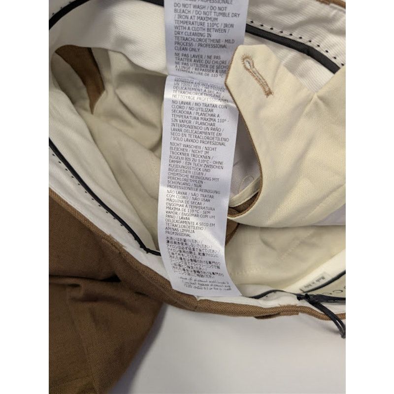 Gucci o1rshd1 Tailored Crepe Trousers Pant in Brown / Camel Size US 32 / EU 48 - 21 Thumbnail