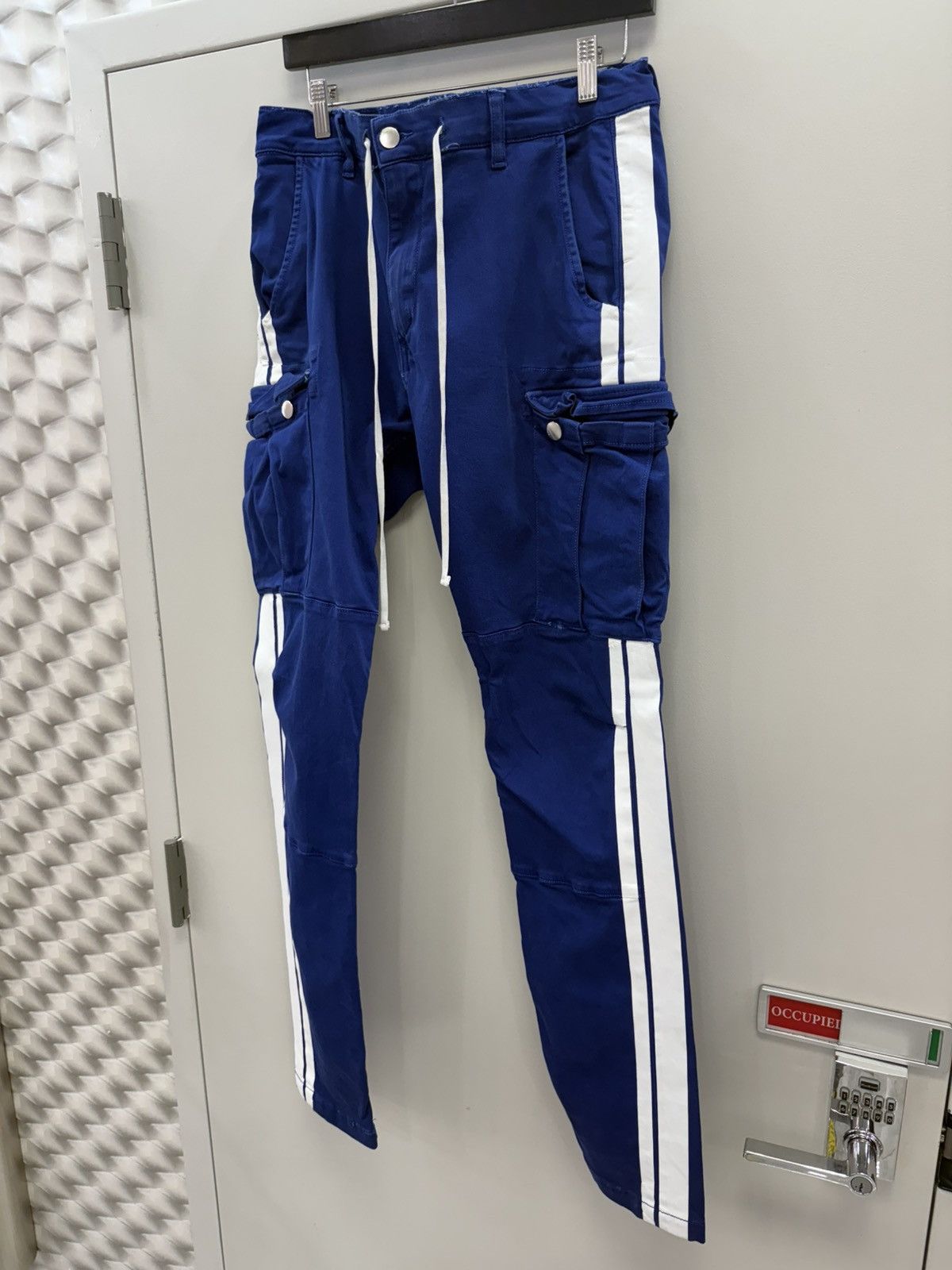 Amiri Amiri Blue Cargo Jeans Size US 33 - 3 Thumbnail