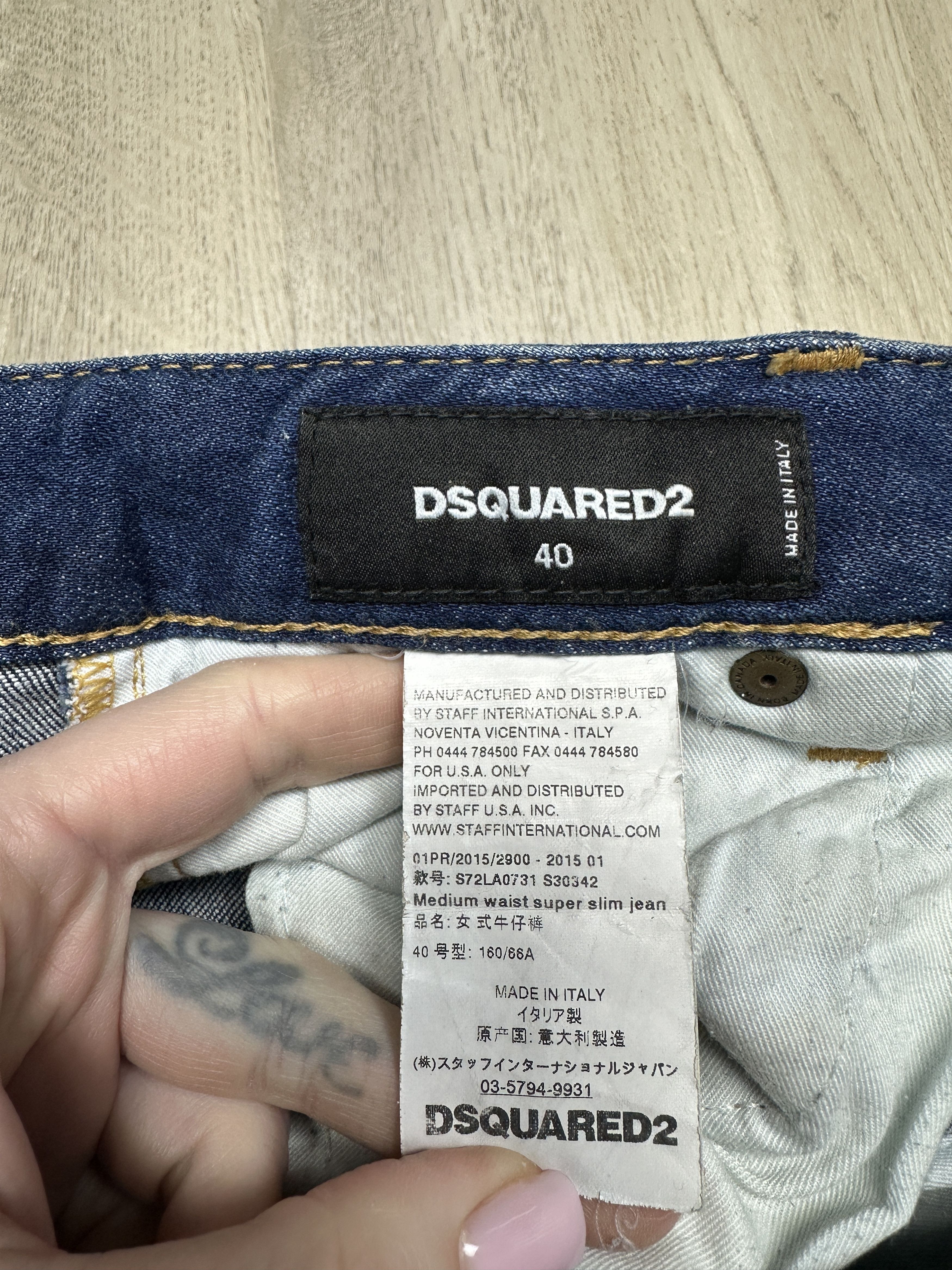 Dsquared2 Dsquared2 Womens Denim Pants Jeans Size 27" / US 4 / IT 40 - 6 Thumbnail