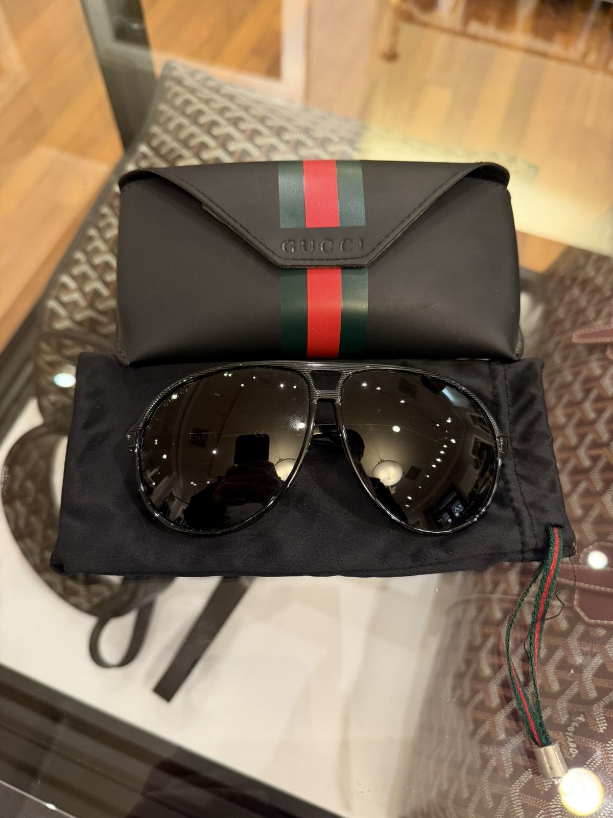 Gucci Gucci GG1622/S Retro Aviator - Black Size ONE SIZE - 1 Thumbnail
