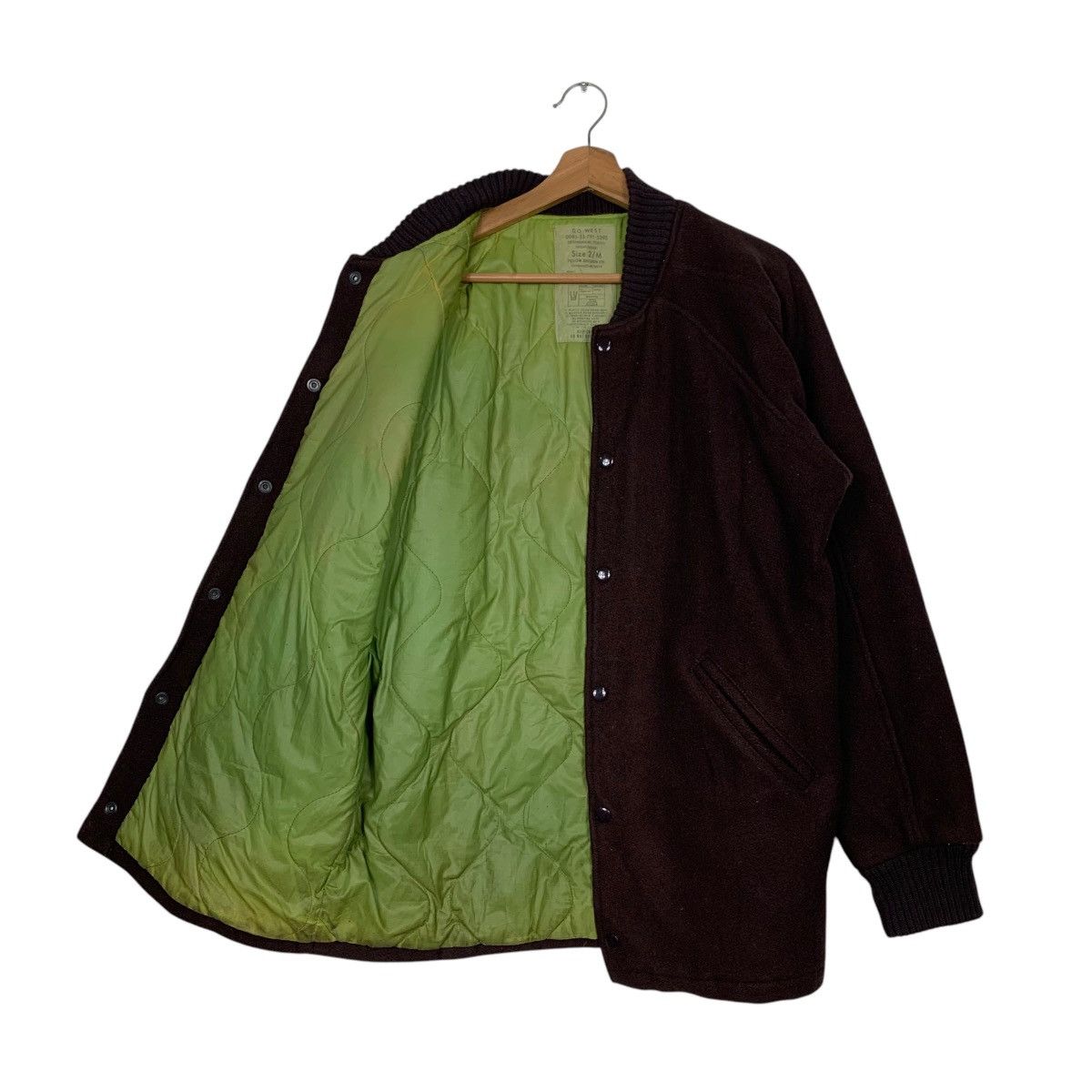 Vintage Vintage 90s GO WEST Yellow Division Award Jacket #2703-C121 Size US M / EU 48-50 / 2 - 9 Thumbnail