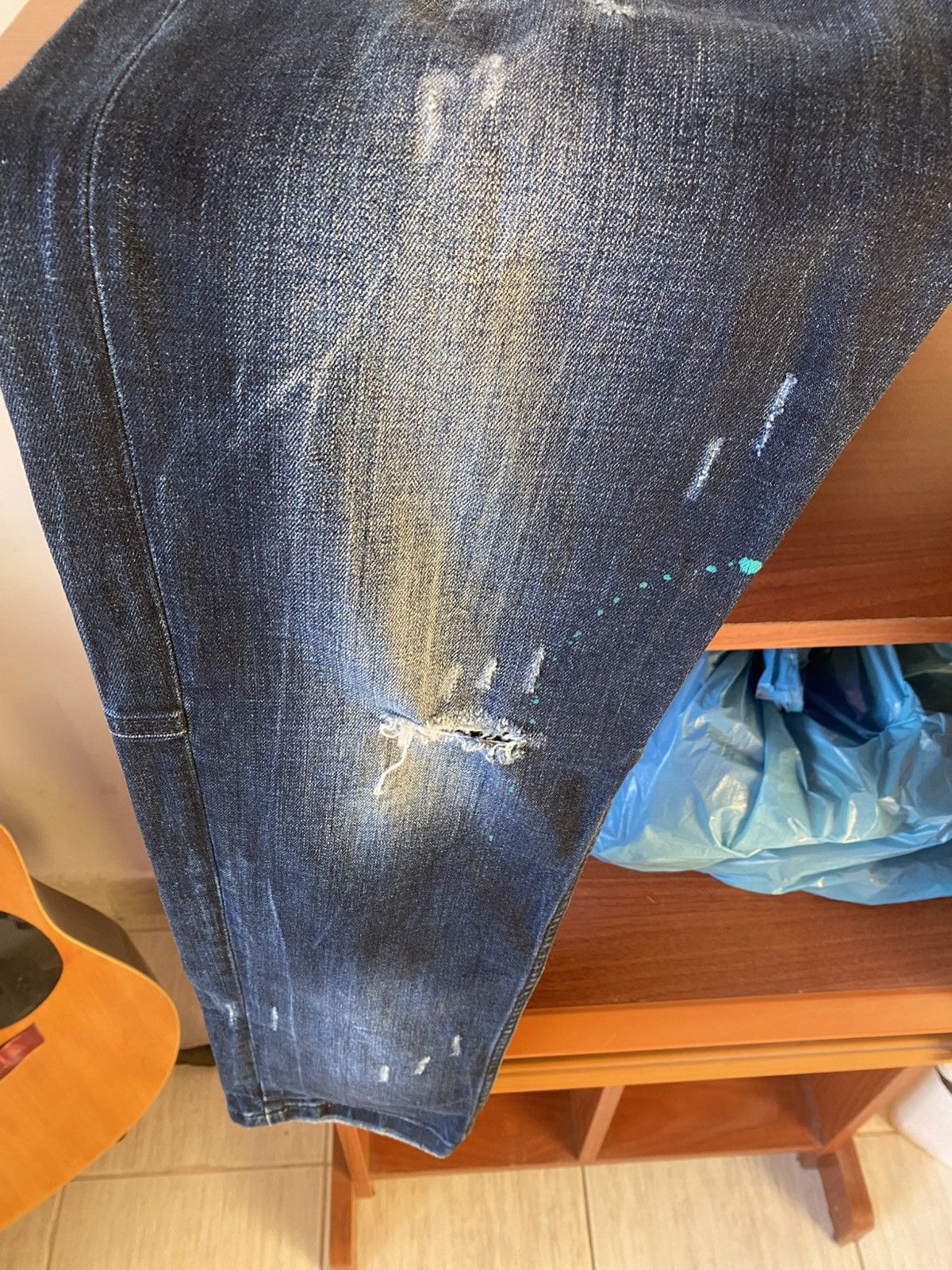 Dsquared2 Spray Paint DS2 Dark Blue Jeans Size US 29 - 5 Thumbnail