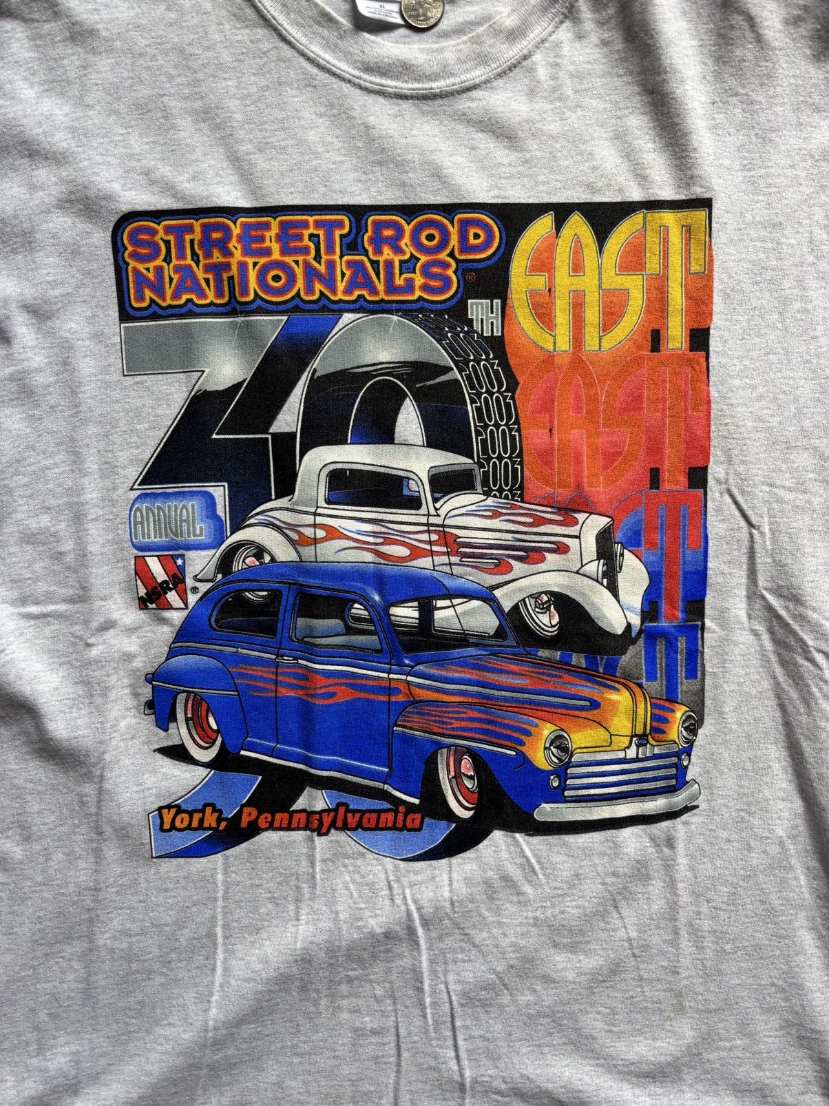 City Streets XL - Vintage 90s National Street Rod Association Racing Tee Size US XL / EU 56 / 4 - 2 Thumbnail