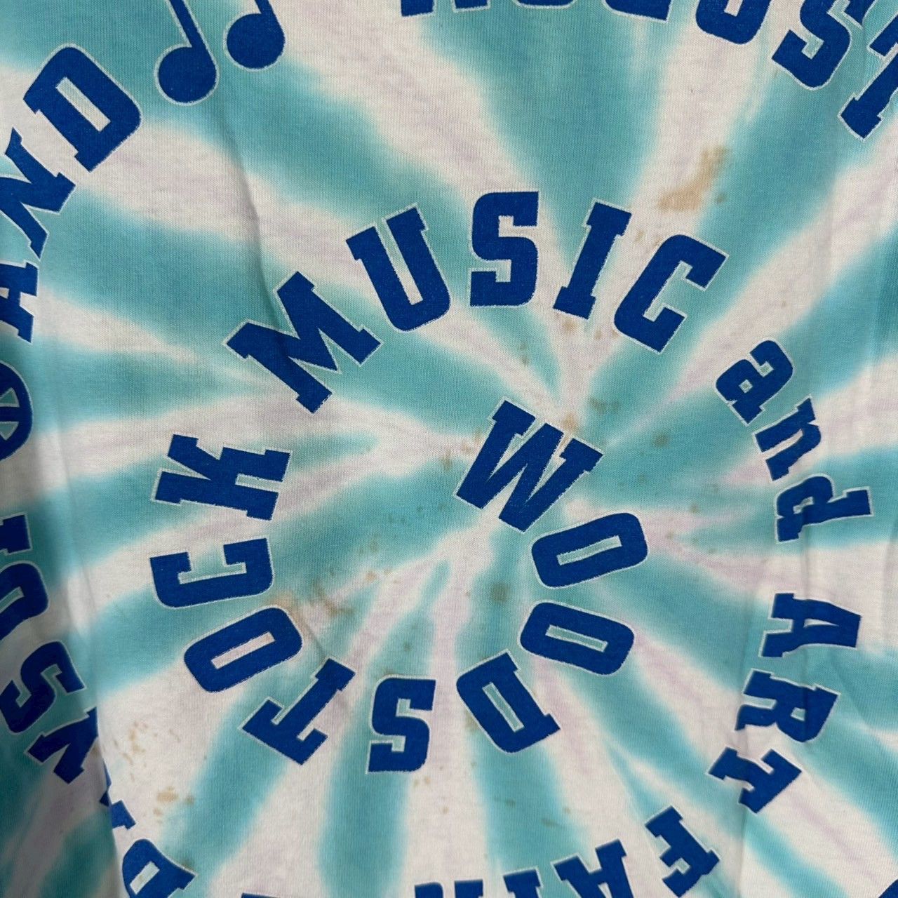 Band Tees Vtg 90s Woodstock Music Festival Music and Peace Tie-dye Tee Size US XXL / EU 58 / 5 - 5 Thumbnail