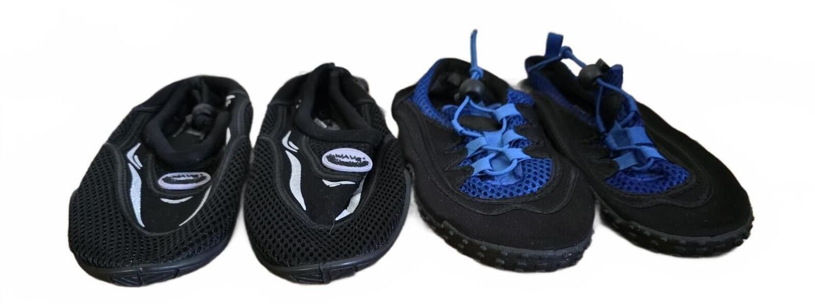 Other 2 Pair Lot of Water Shoes Easy USA & Wave Black Blue Size 7 Size ONE SIZE - 9 Thumbnail