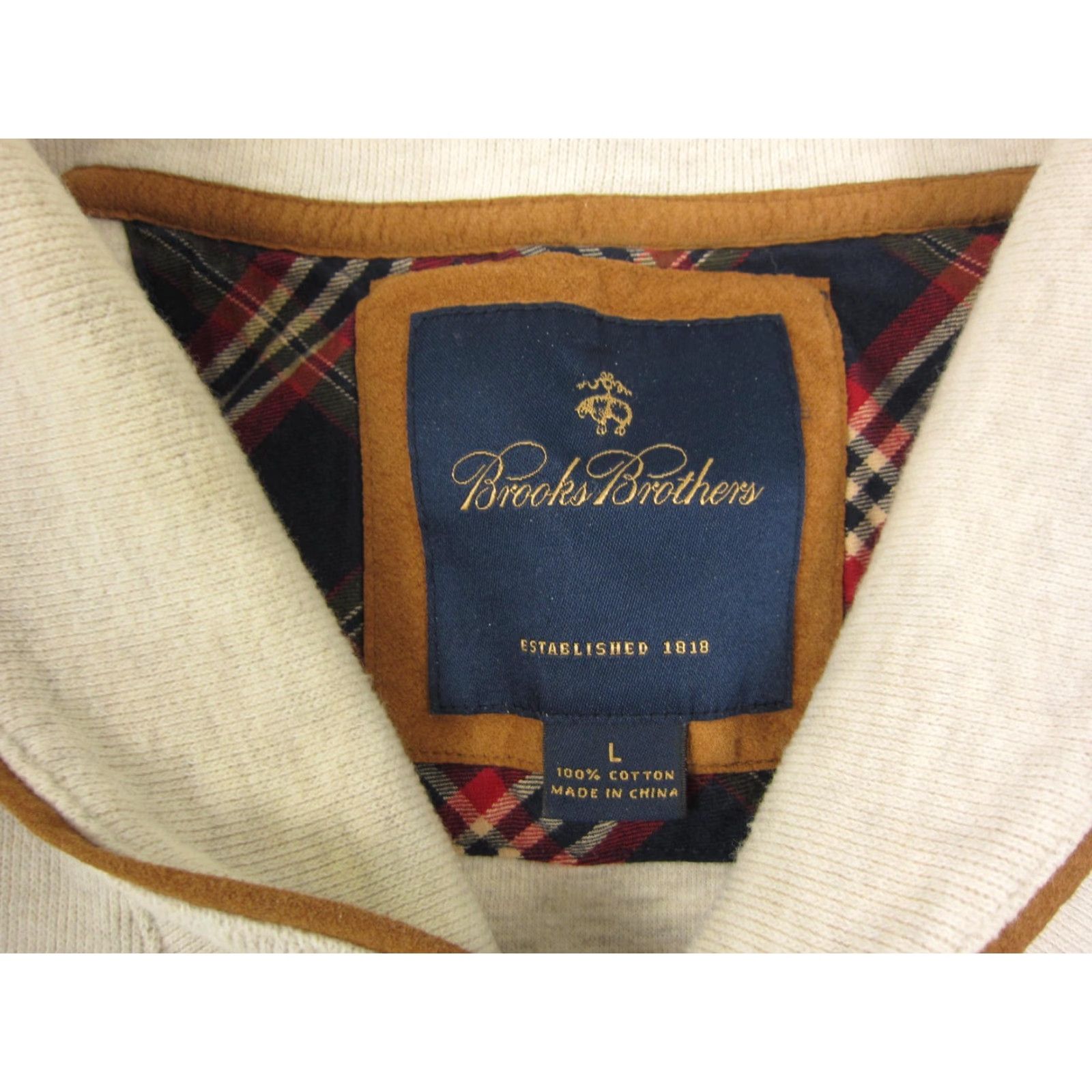 Brooks Brothers Brooks Brothers Sweater Shirt Mens L Beige Cotton Cowl Neck Pullover Casual Vintage: No Size US L / EU 52-54 / 3 - 4 Thumbnail