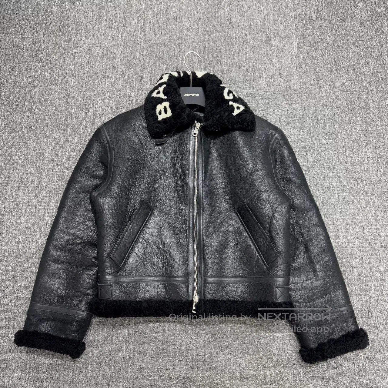 Balenciaga Balenciaga Collar Logo Shearling Jacket. Size US L / EU 52-54 / 3 - 1 Thumbnail