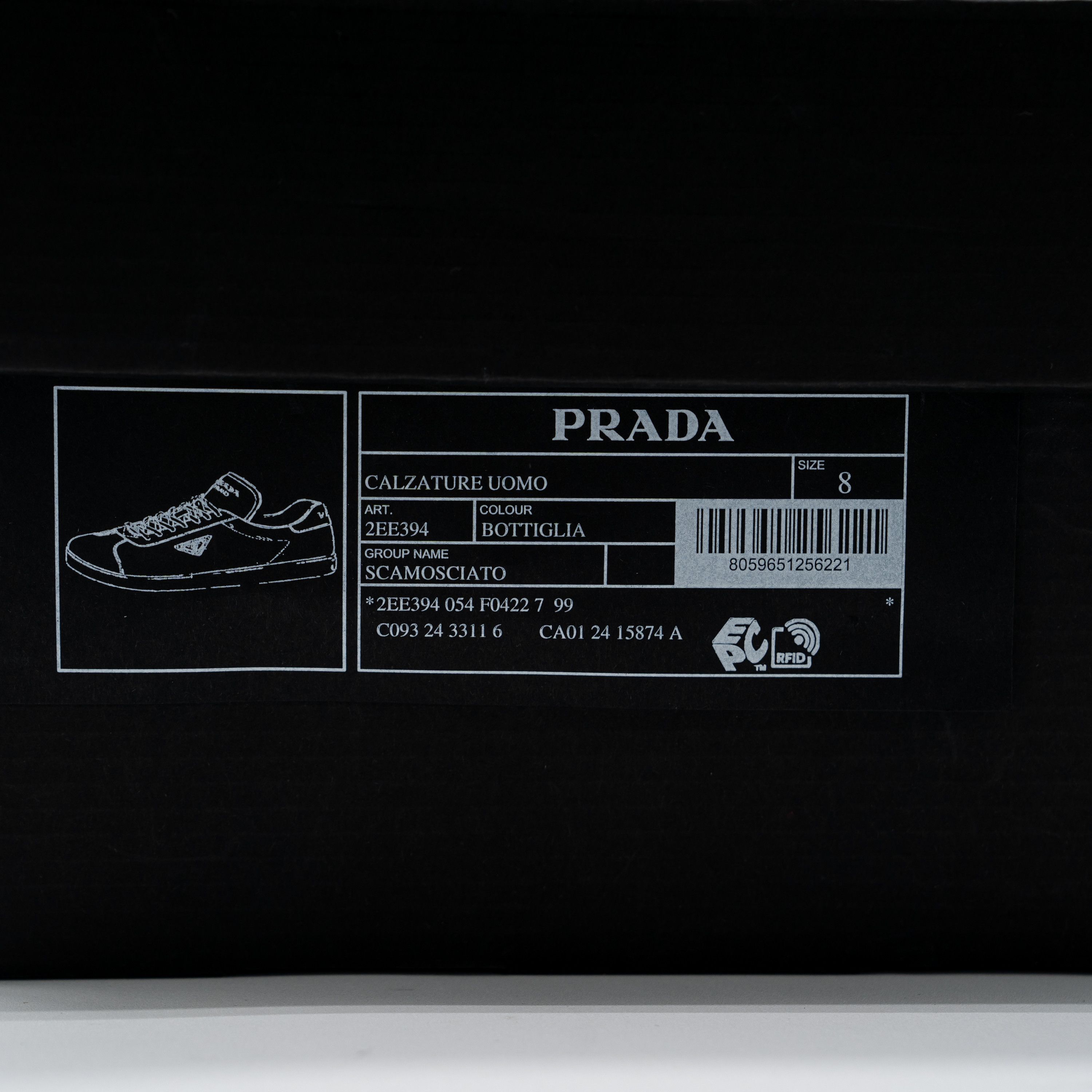 Prada 8uk 9 US Prada Lane Green Suede Sneakers Triangle logo Size US 9 / EU 42 - 12 Thumbnail
