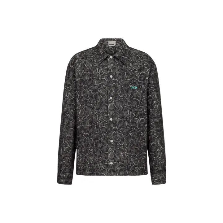 Dior Dior FW22 Jardin Print Long Sleeve Shirt 0079 Size US M / EU 48-50 / 2 - 1 Thumbnail