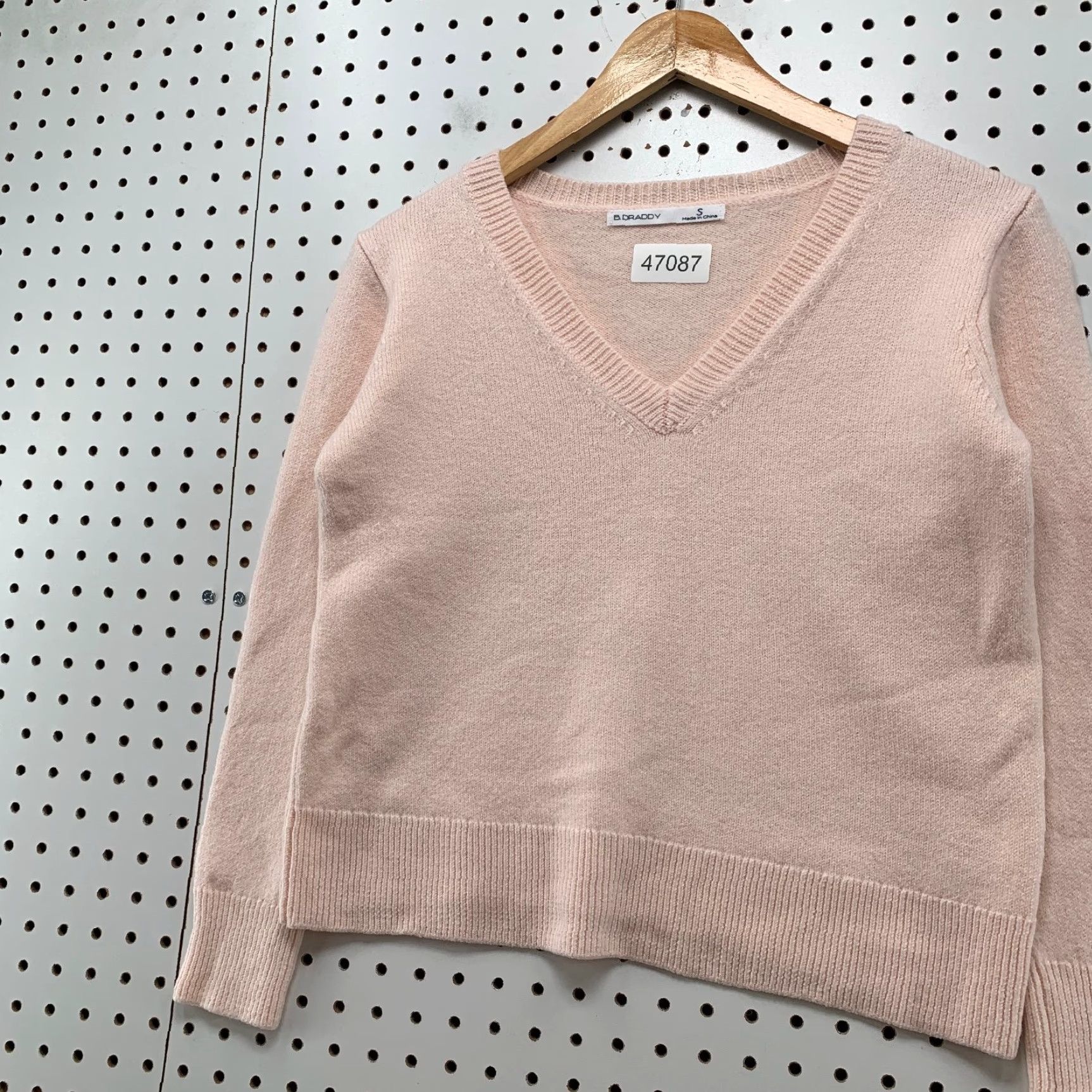 Pinko B Draddy Baruffa Merino Wool Sweater Womens Small Pink V Neck Pullover Soft Shirt Size S / US 4 / IT 40 - 5 Thumbnail