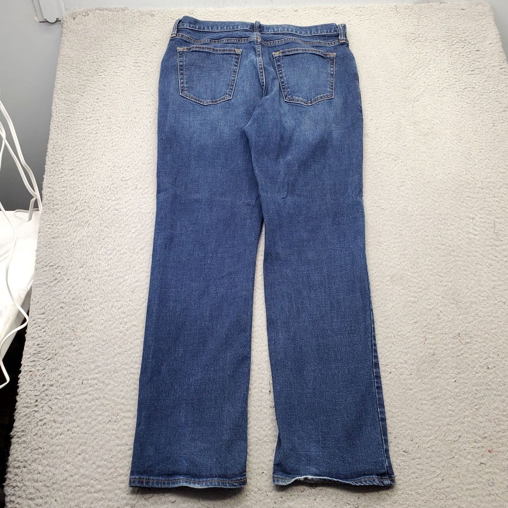 Old Navy Old Navy Jeans Mens 33x32 Blue Denim Faded Stretch Medium Wash Boho Straight Leg Jeans Mens 33 Blue Denim Stretch Medium Wash Straight Leg Size US 33 - 2 Thumbnail