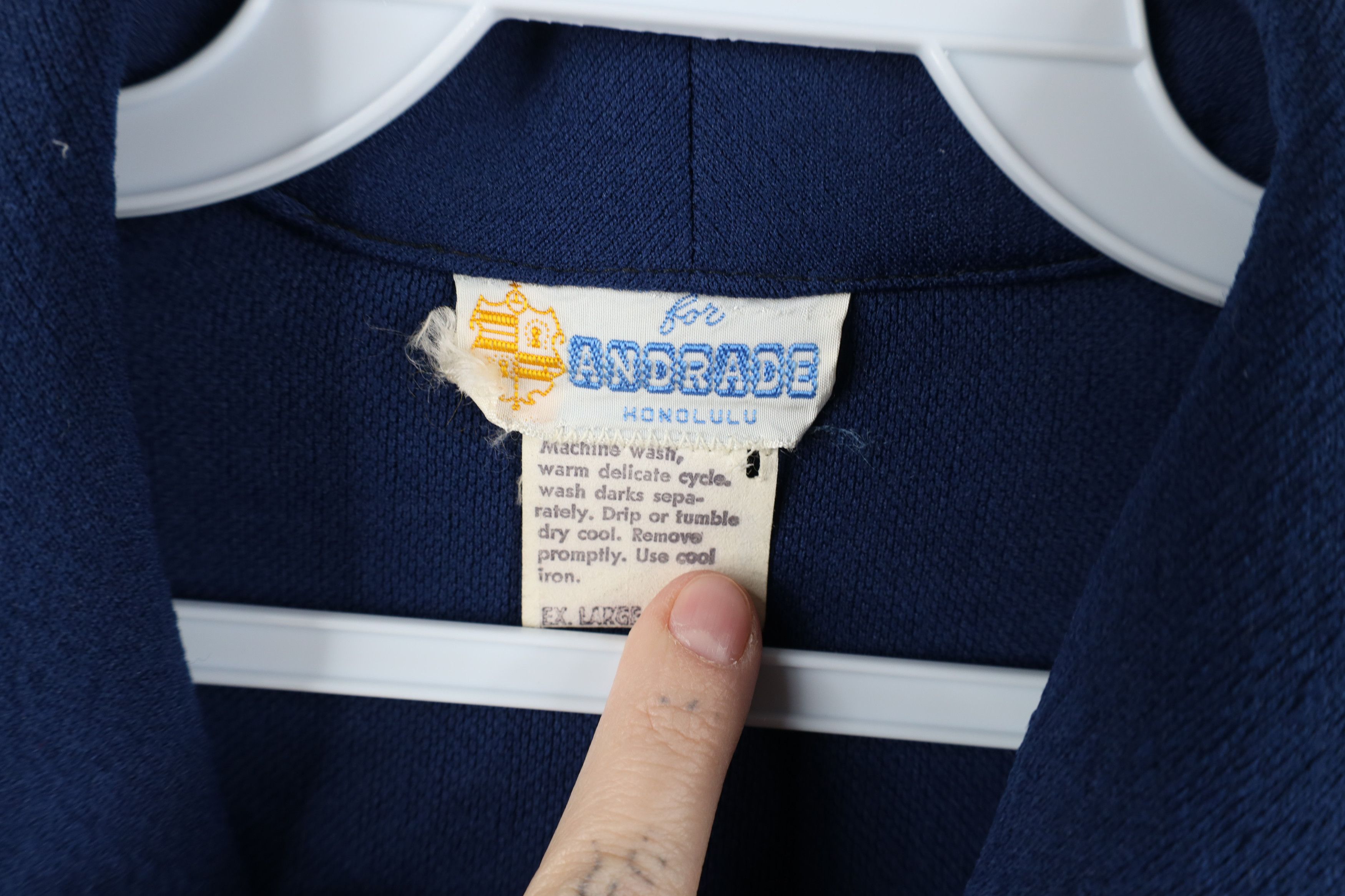 Vintage Vintage 50s 60s Rockabilly Fish Knit Collared Polo Shirt USA Size US XL / EU 56 / 4 - 9 Thumbnail