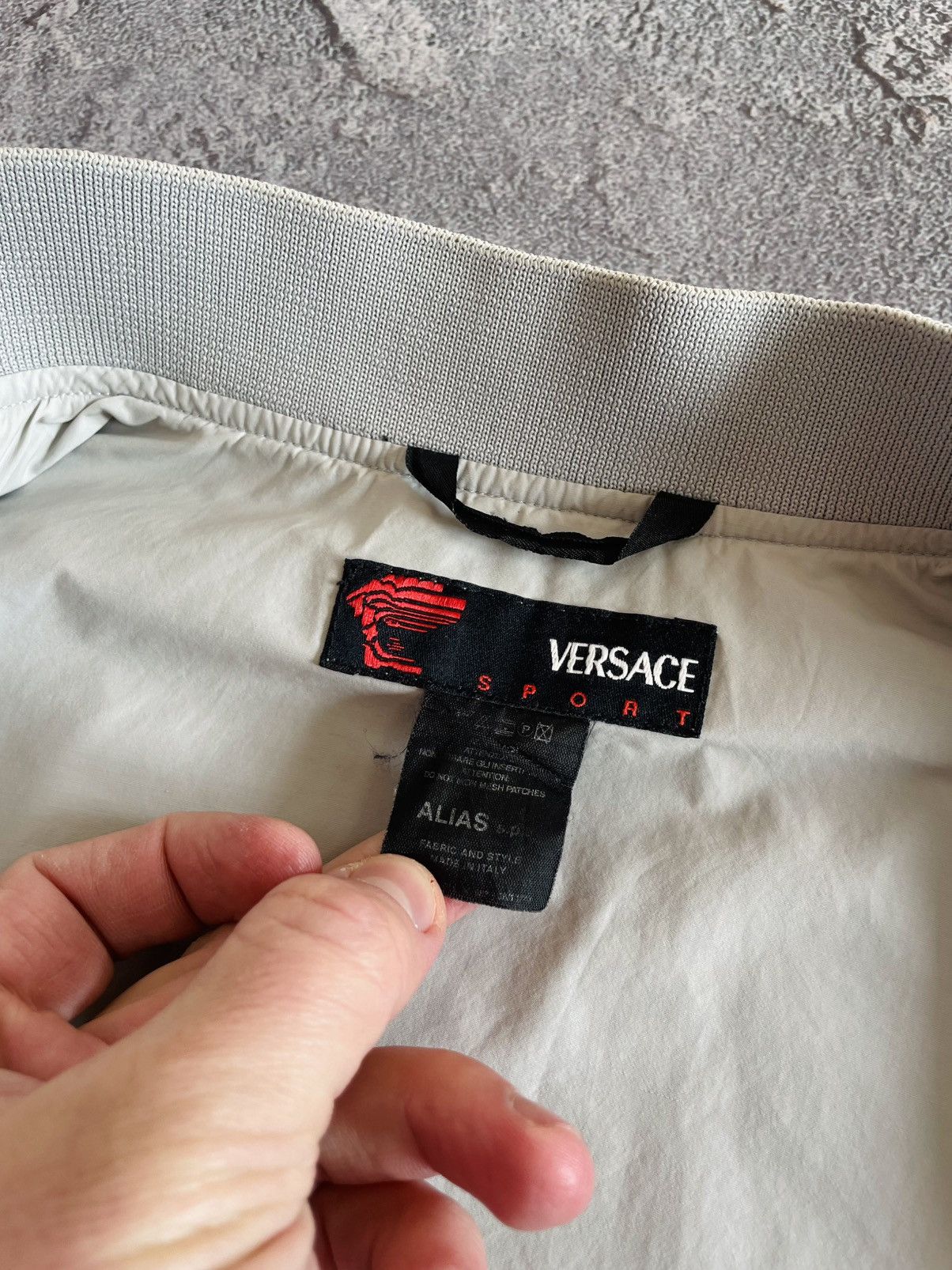 Versace Vintage Versace Sport SPA Nylon Men’s Bomber Jacket 52 Size Size US L / EU 52-54 / 3 - 17 Thumbnail