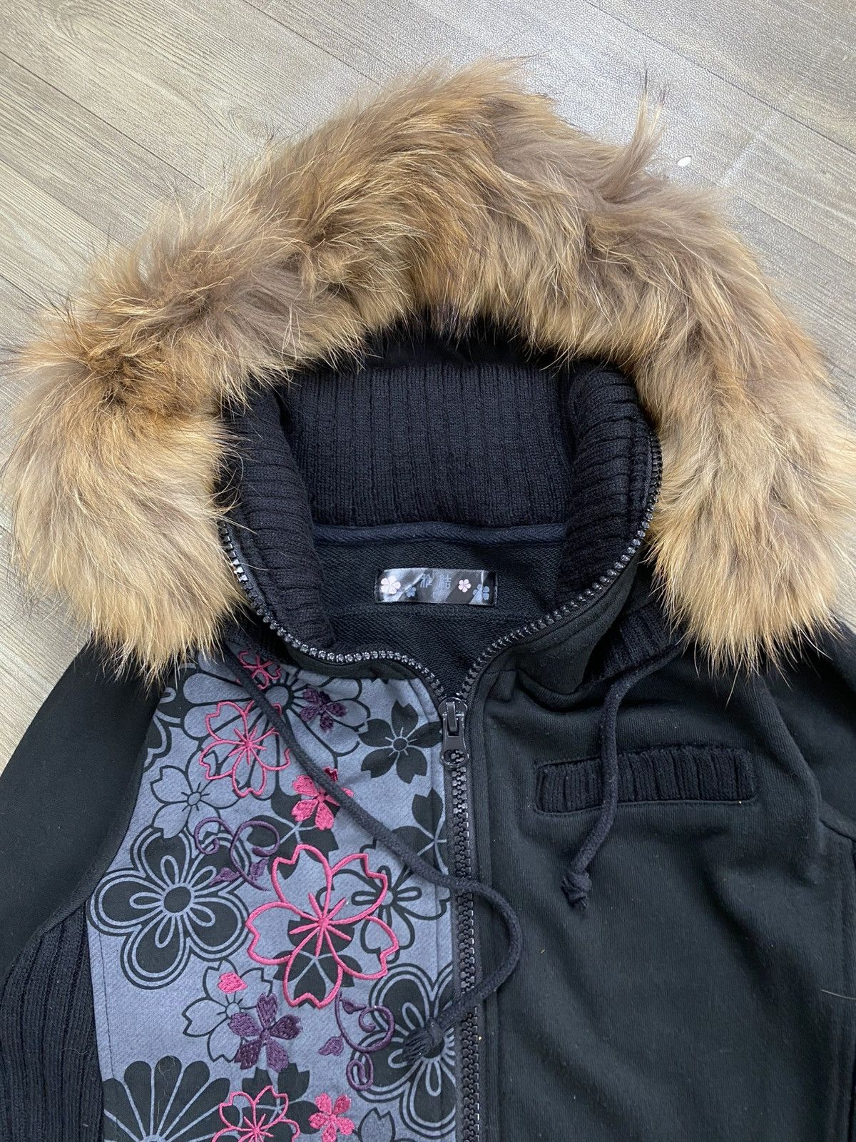 Karakuri Tamashii 2000s Miyabi Florals Ifsixwasnine Lgb Style Fur Bono Jacket Size US L / EU 52-54 / 3 - 6 Thumbnail