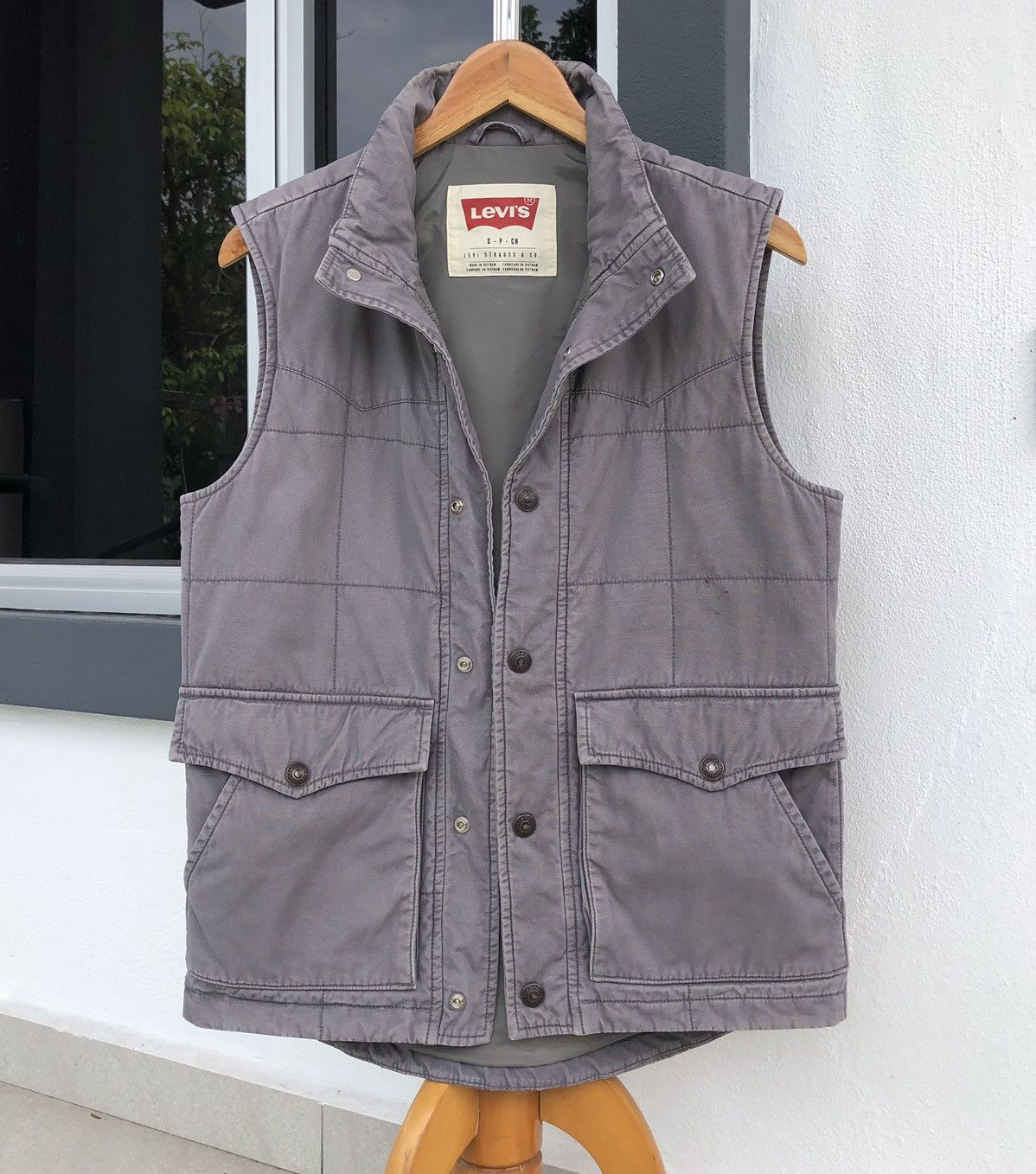 Levi's Vintage Levis Quilted Vest Jacket Size US S / EU 44-46 / 1 - 1 Thumbnail