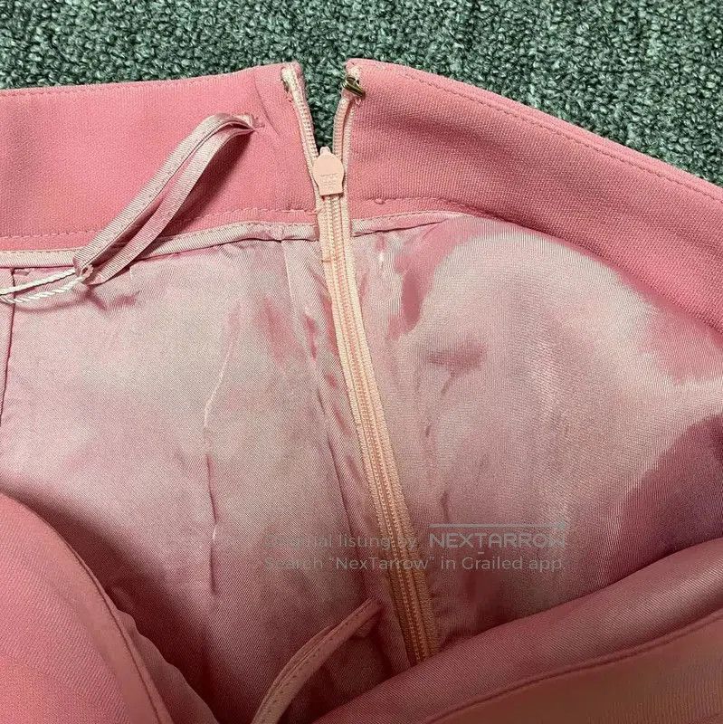 Miu Miu Miu Miu Pink Summer Polyester Skirt . Size 28" / US 6 / IT 42 - 5 Thumbnail