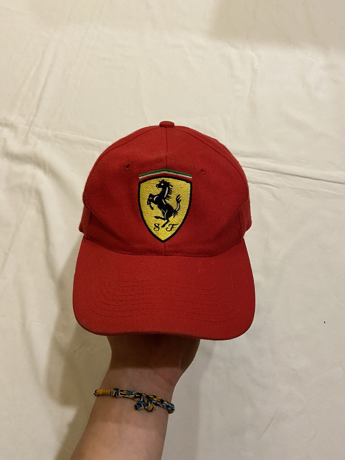 Ferrari × Vintage Vintage Ferrari red 90’s Y2K racing streetwear hat cap f-1 Size ONE SIZE - 8 Thumbnail