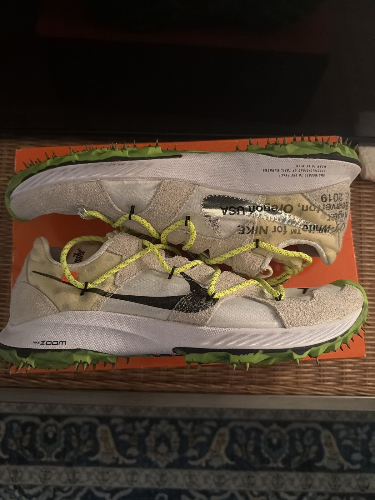 Nike × Off-White Nike Zoom Terra Kiger 5 Size US 12.5 / EU 45-46 - 4 Thumbnail