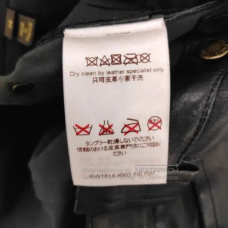 Louis Vuitton Louis Vuitton Black Leather Casual Pants for Women . Size 23" - 4 Thumbnail