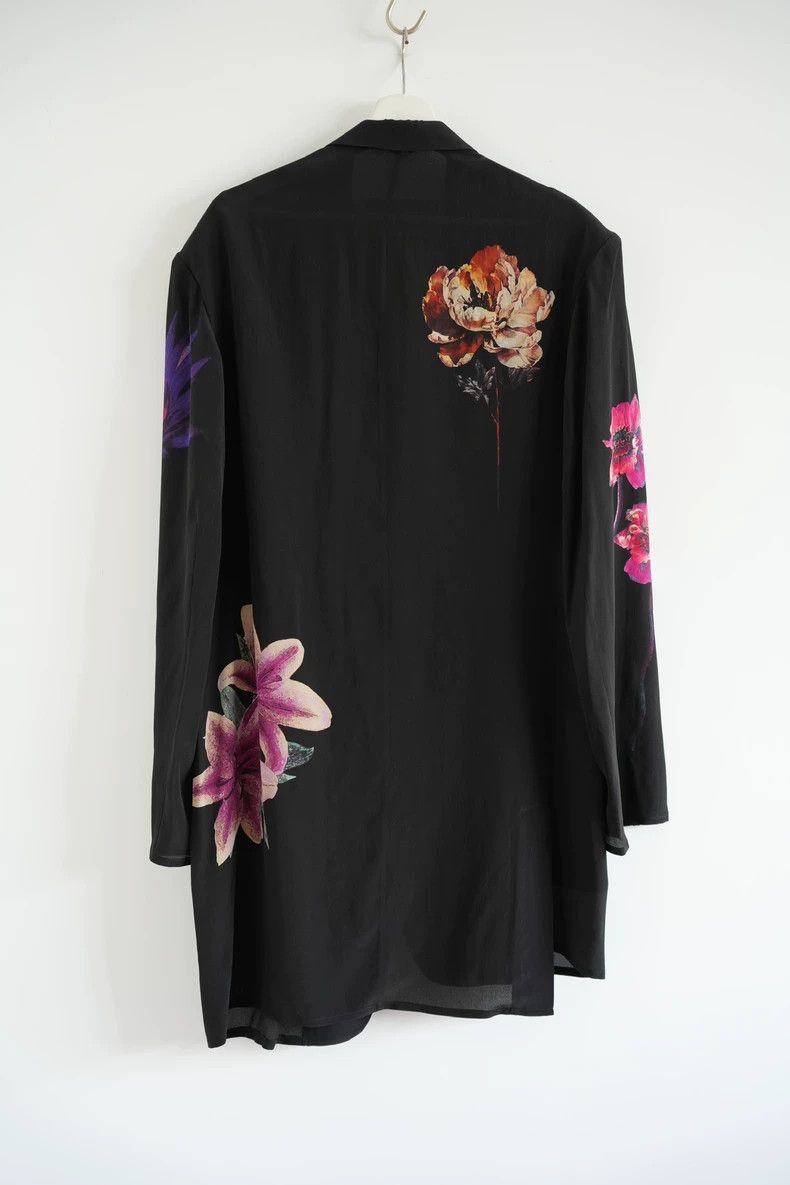 Yohji Yamamoto Yohji Yamamoto size 4 25 SS asymmetric floral silk blazer Size 38R - 2 Thumbnail