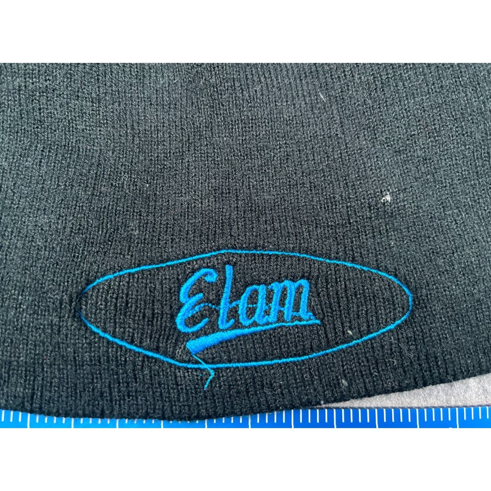 Vintage Ultra Club Beanie Toque Hat Adult One Size Black Blue Embroidered Knit Acrylic Unisex Size ONE SIZE - 2 Thumbnail