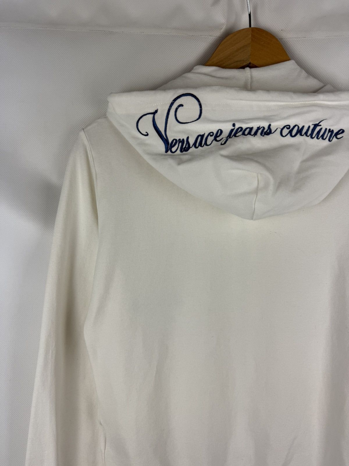 Versace Jeans Couture Versace Jeans Couture Y2K Studded Big Logo Full Zip Hoodie Size S / US 4 / IT 40 - 18 Thumbnail